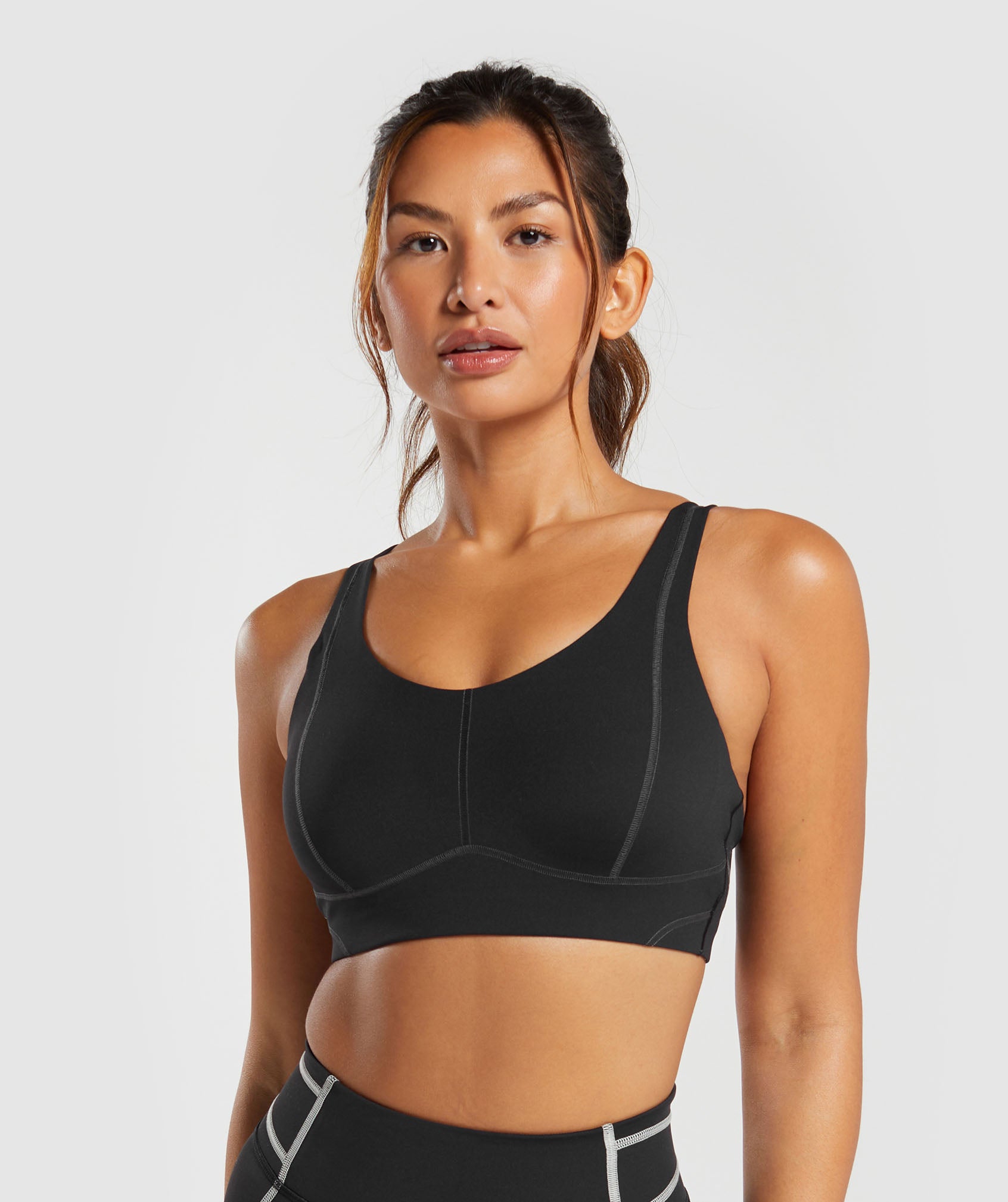 GYMSHARK Breeze Lightweight Seamless Sports Bra, Black, Extra Small  [Variation] : : Fashion