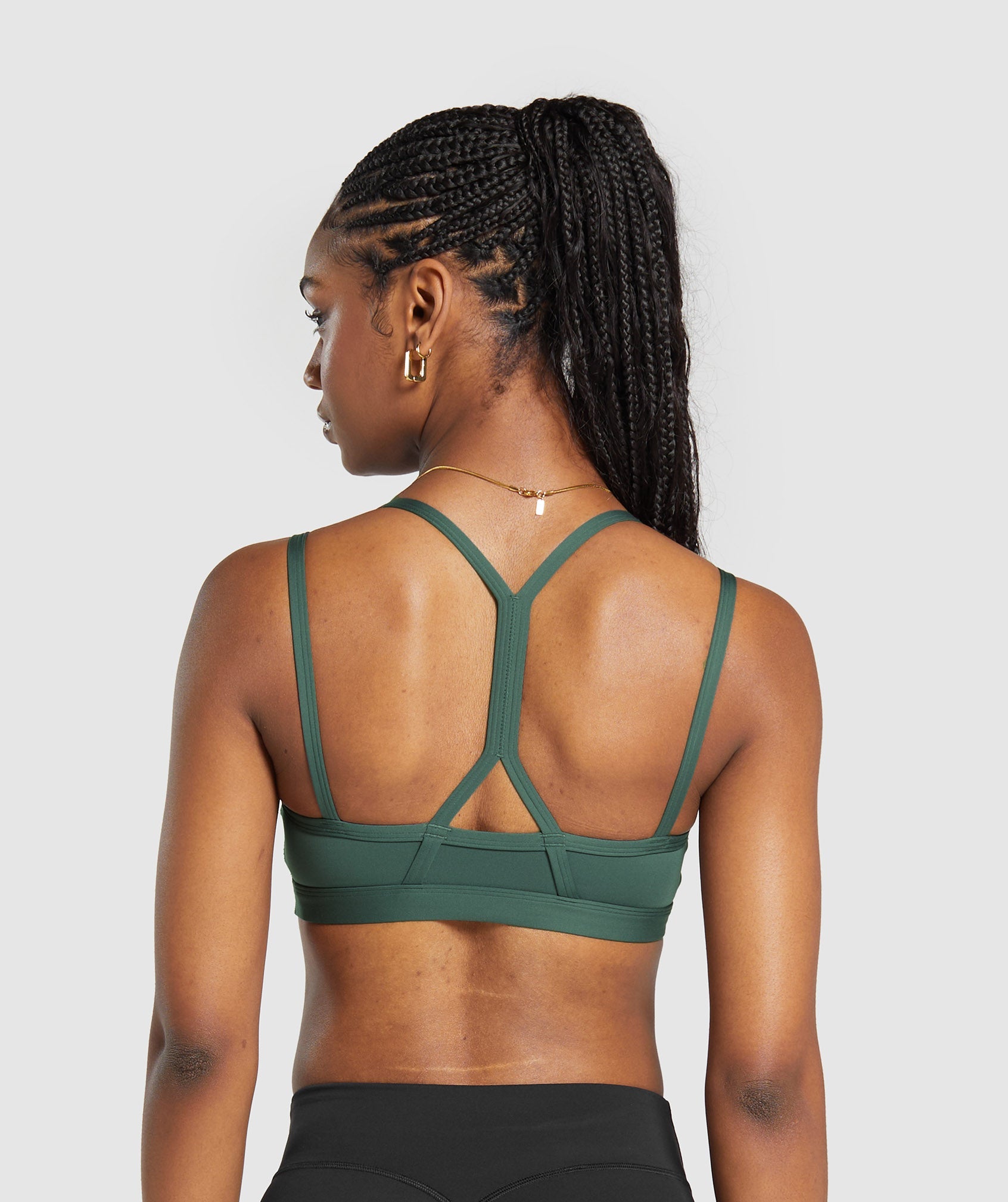 Strap Feature Sports Bra in Slate Teal