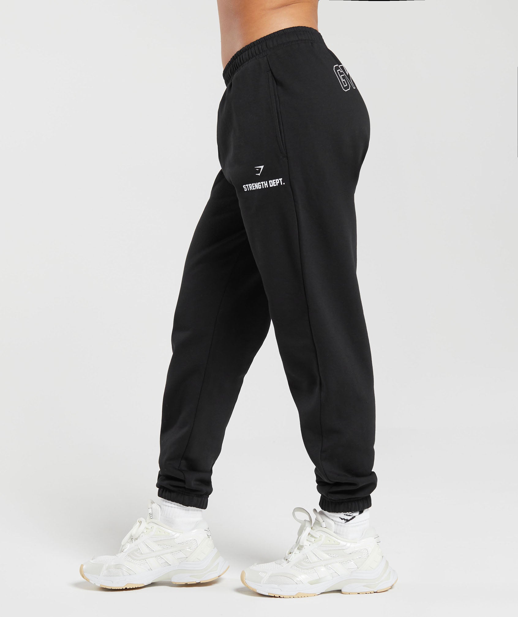 Strength Department Graphic Joggers in Black - view 4
