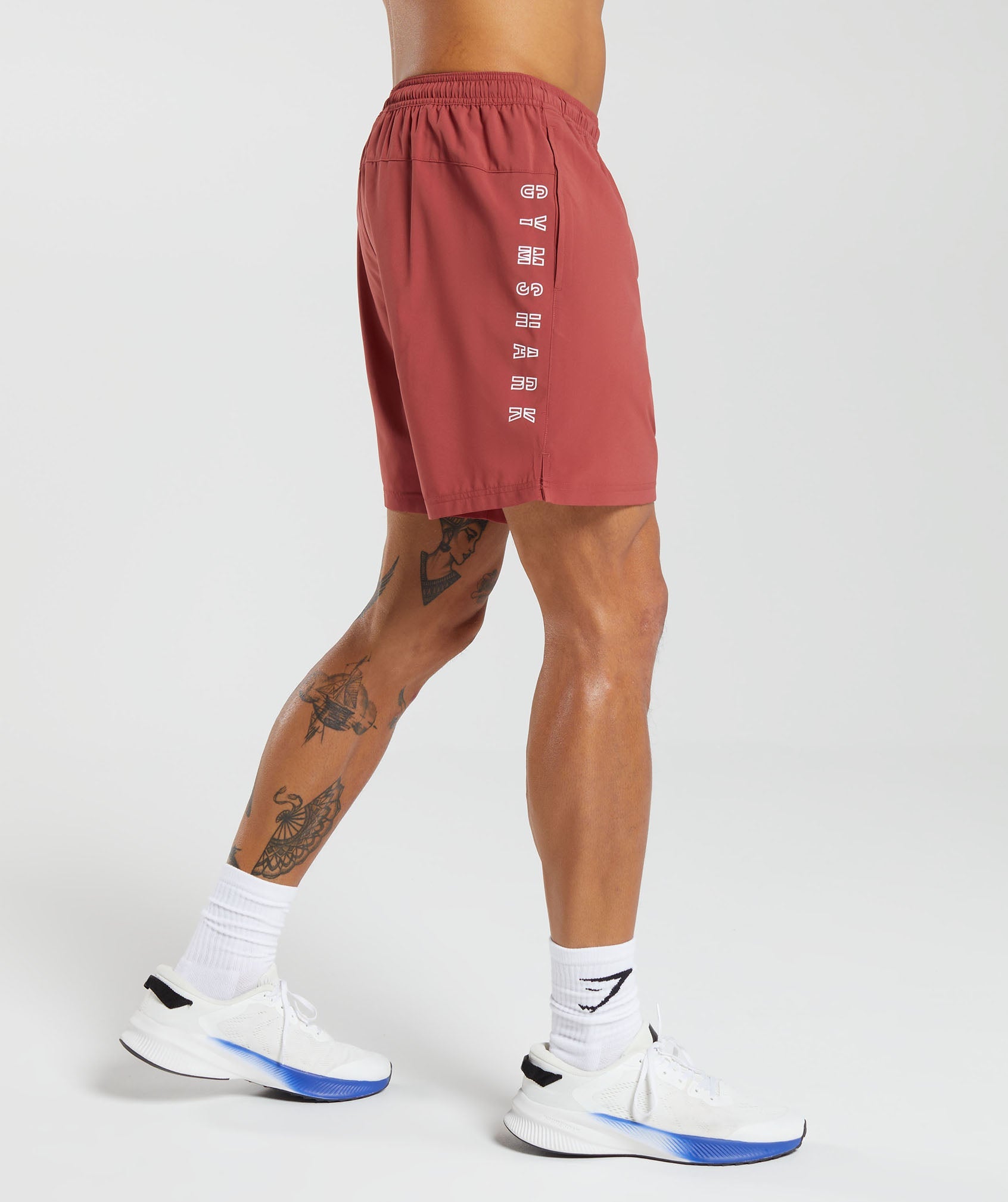 Strike Shorts in Rust Red - view 1