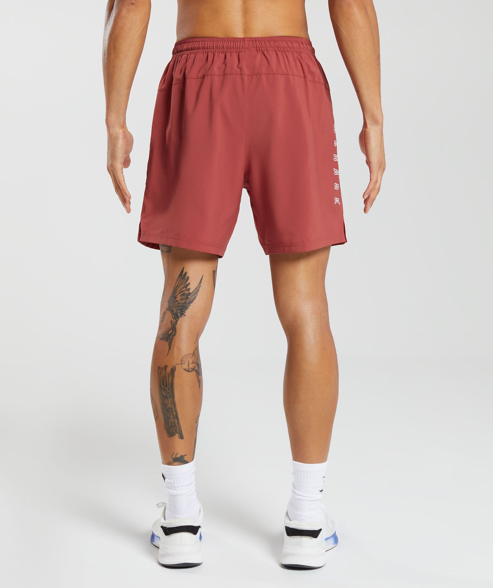 Strike Shorts in Rust Red - view 3
