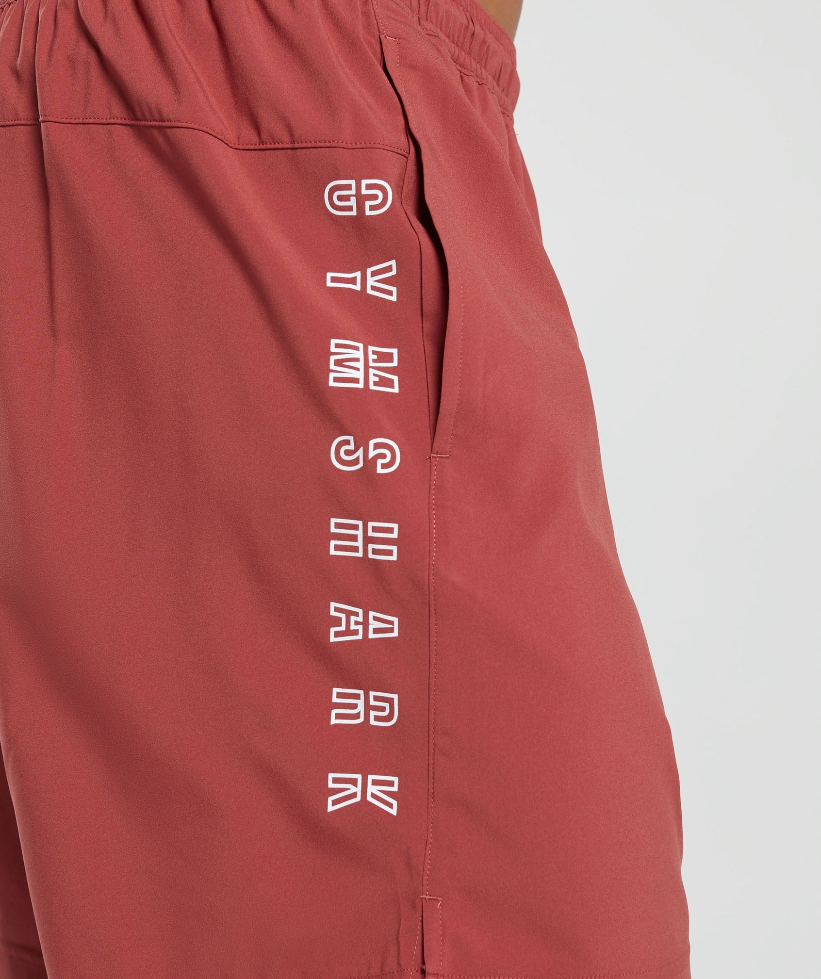 Strike Shorts in Rust Red - view 5