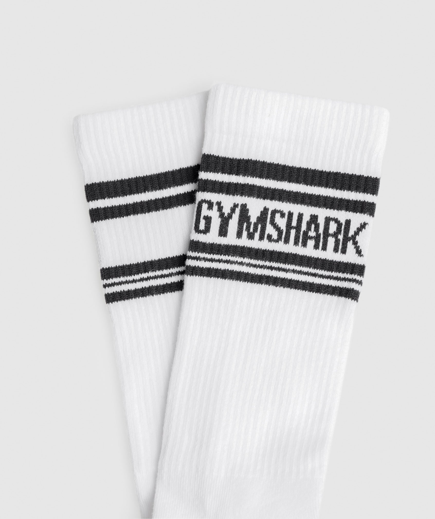 Gymshark Long Stripe Socks - White