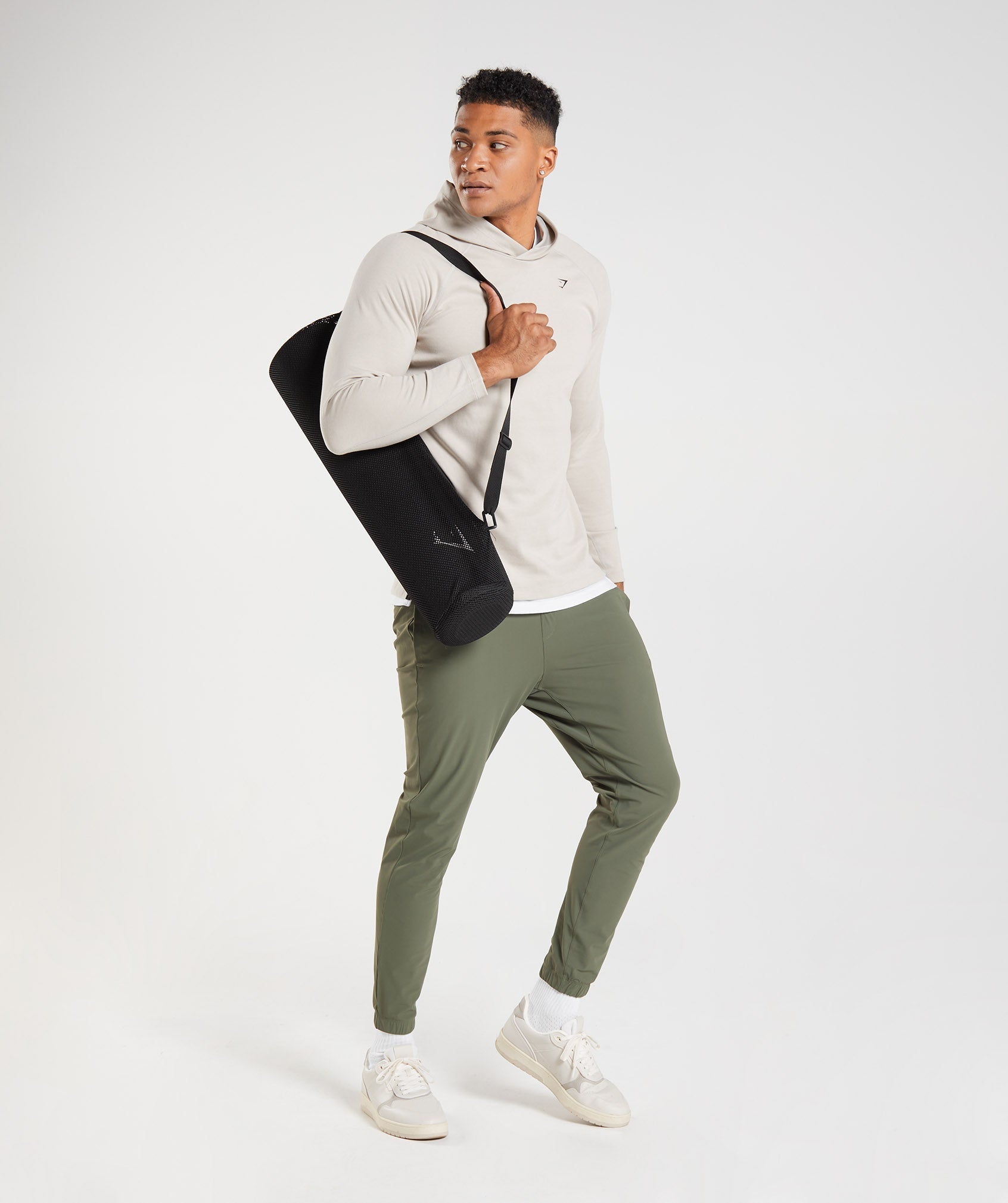 Studio Joggers in Core Olive - view 4
