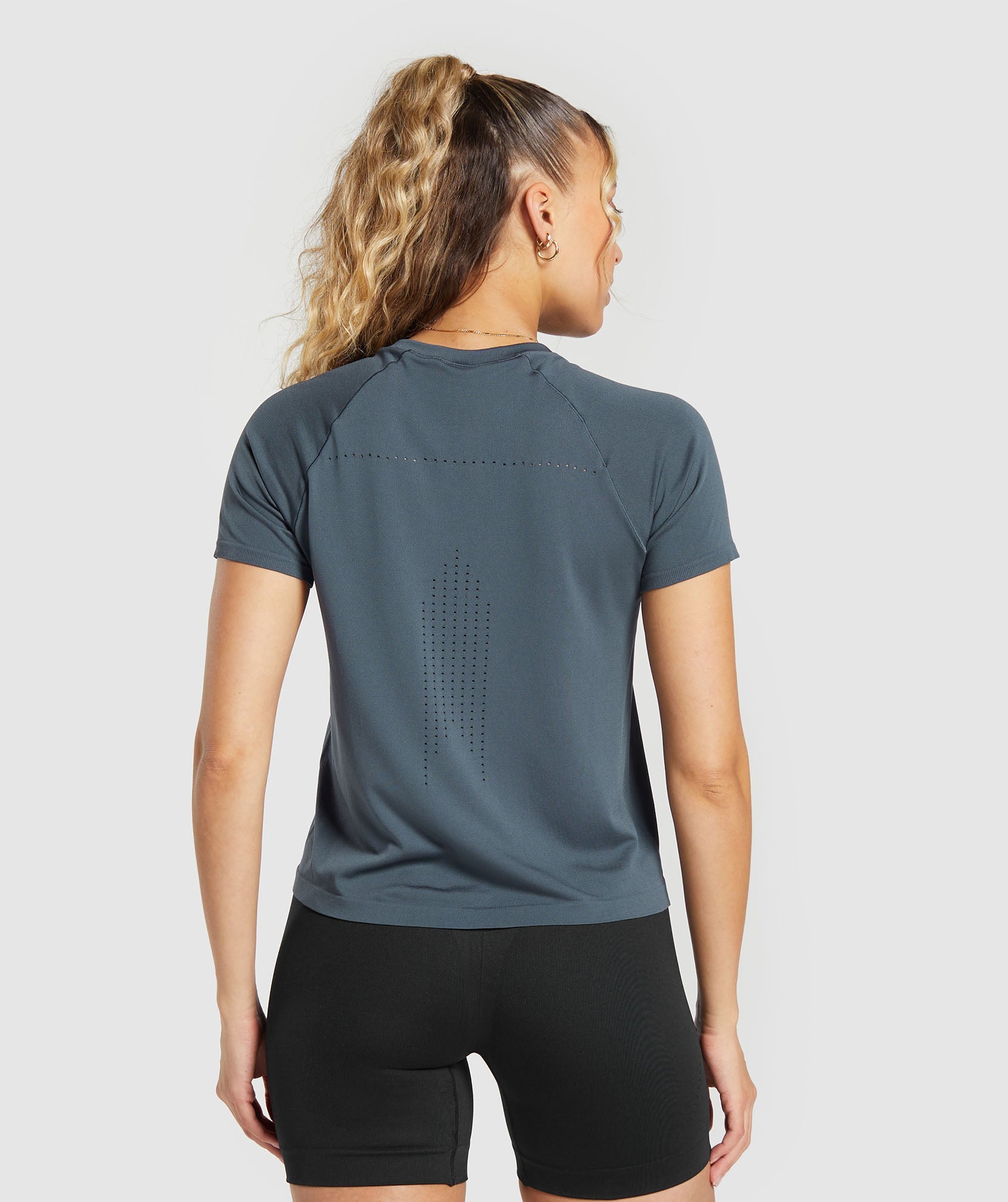 Gymshark Everyday Seamless Tight Fit Tee - Navy
