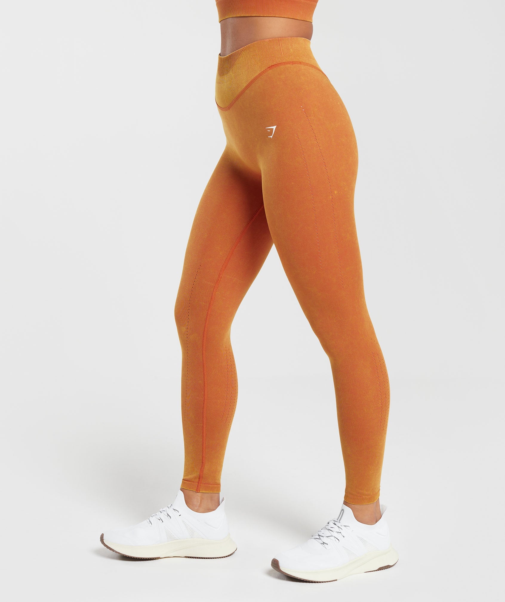 Gymshark Vital Seamless Womens Ladies Fitness Legging Orange