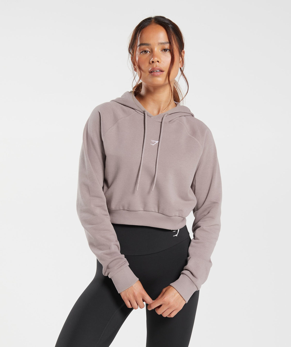 Gymshark Training Cropped Hoodie - Black | Gymshark