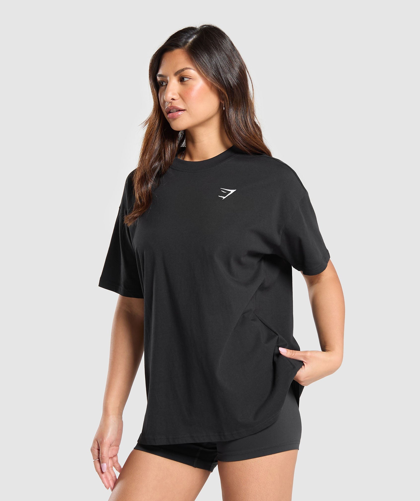 Training Oversized T-Shirt in Black - view 3