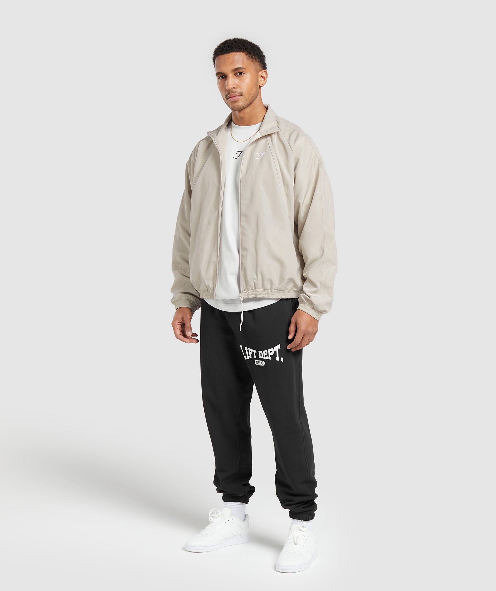 Track Top in Pebble Grey - view 4