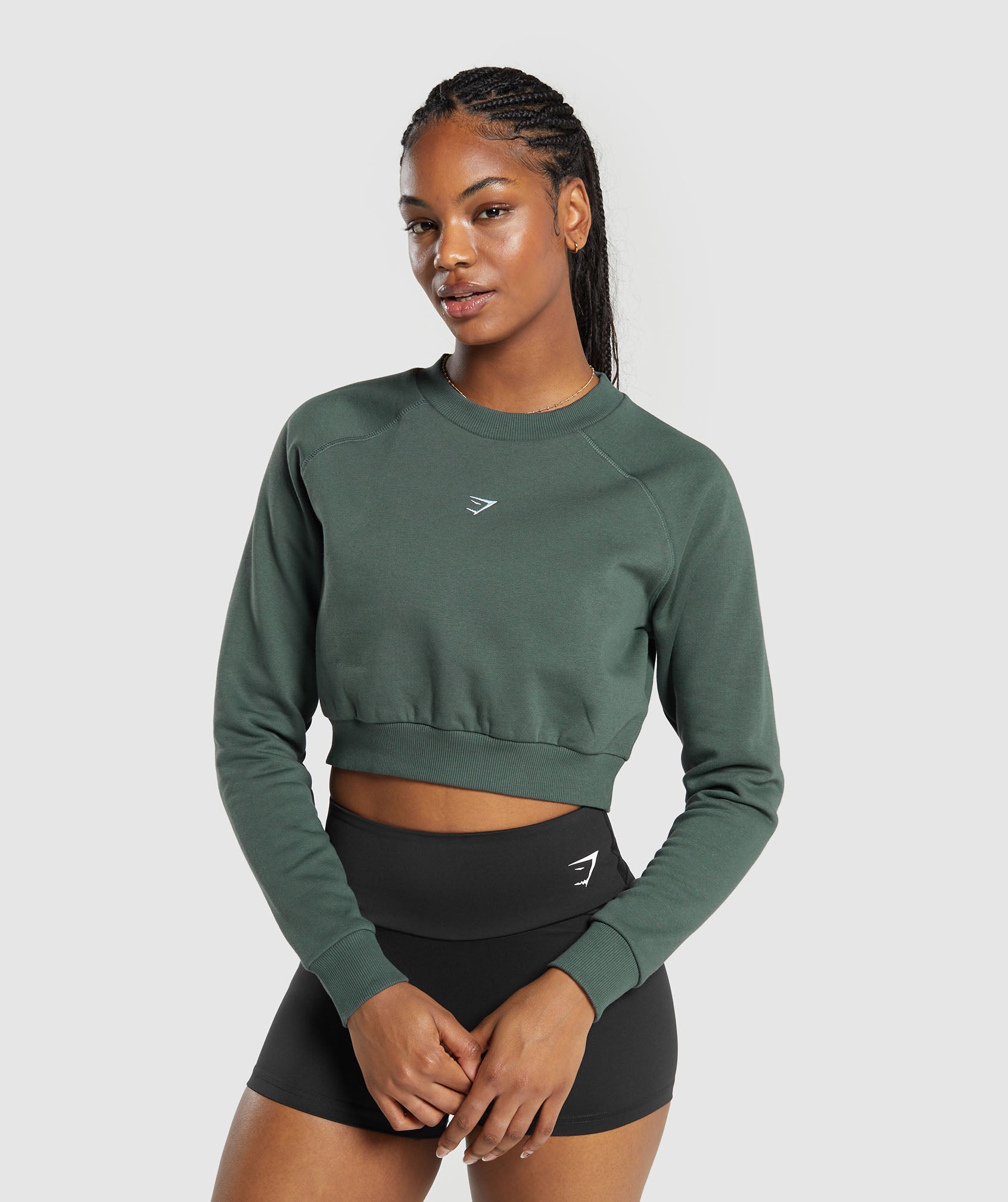 Training Fleece Cropped Sweatshirt