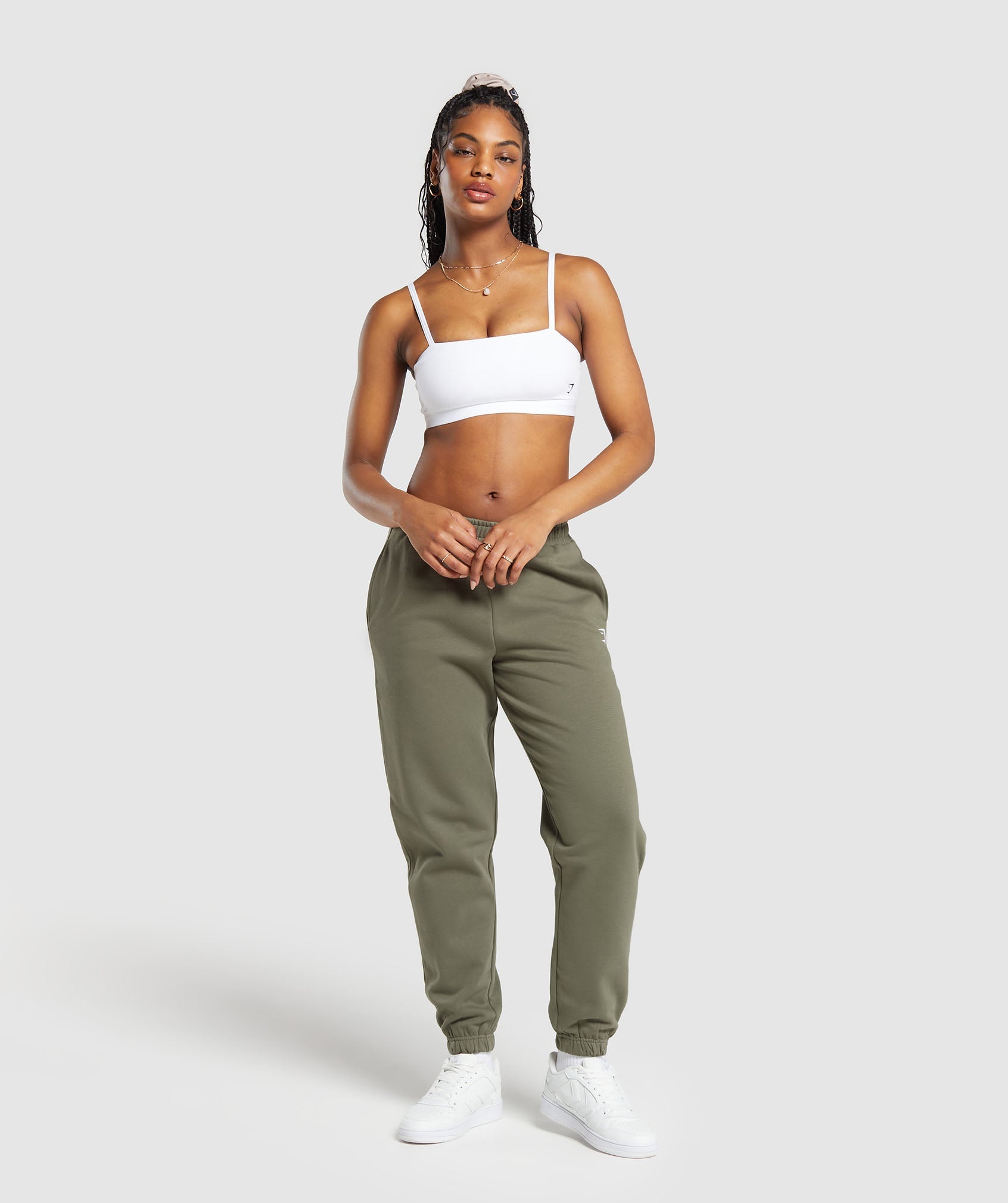 Training Fleece Joggers in Base Green - view 4