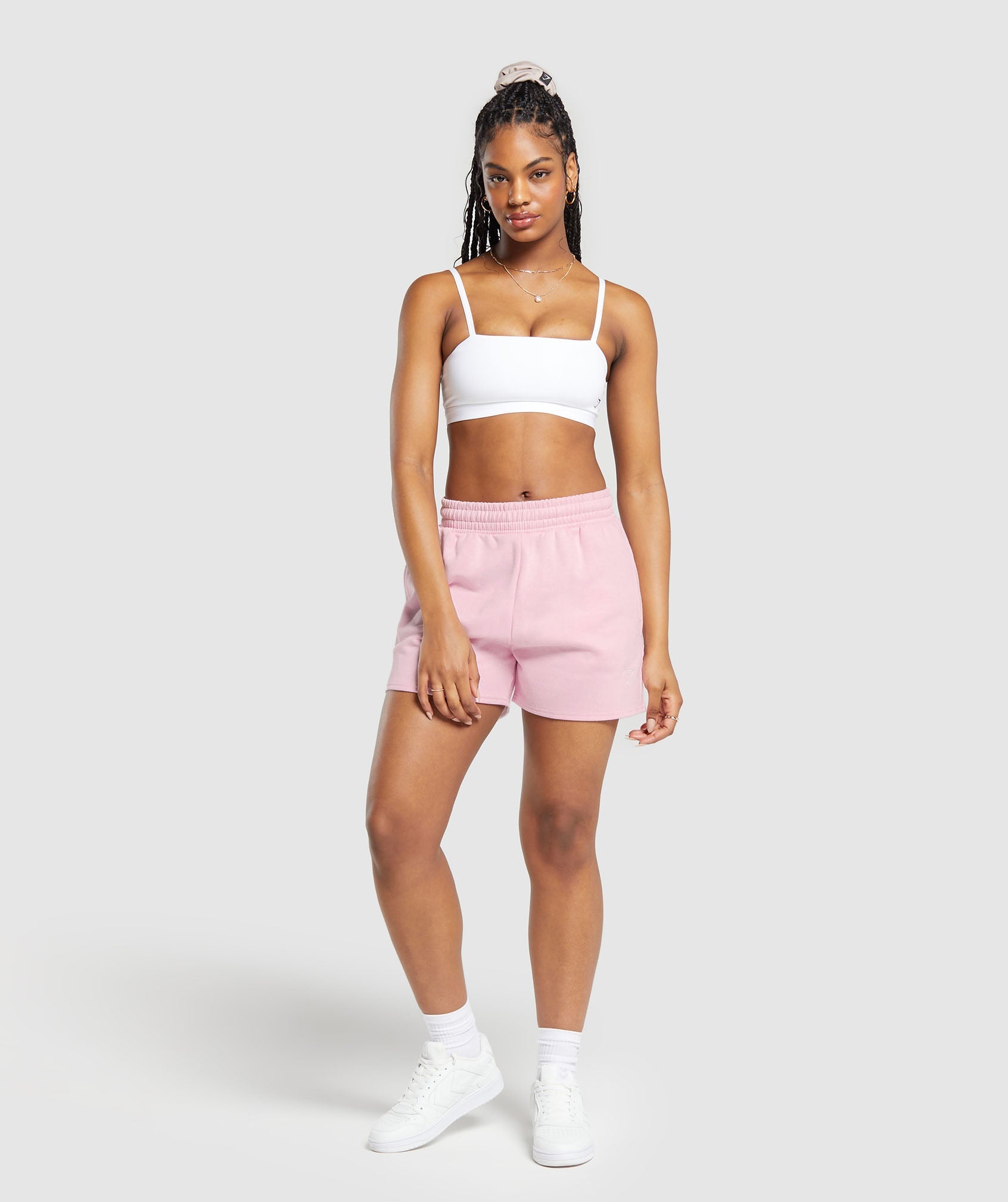 Training Fleece Shorts in Dolly Pink - view 4