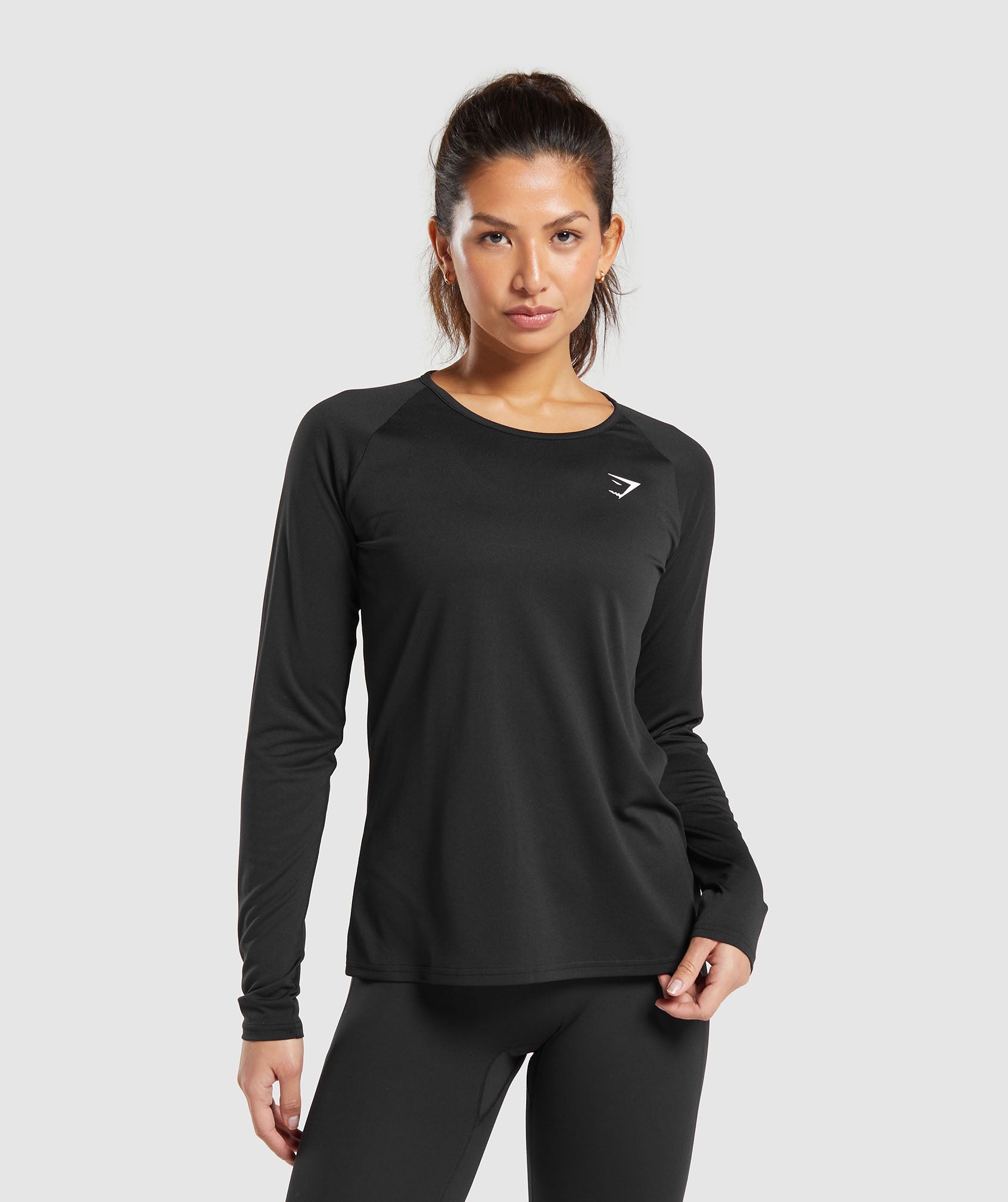 Training Long Sleeve Top in Black