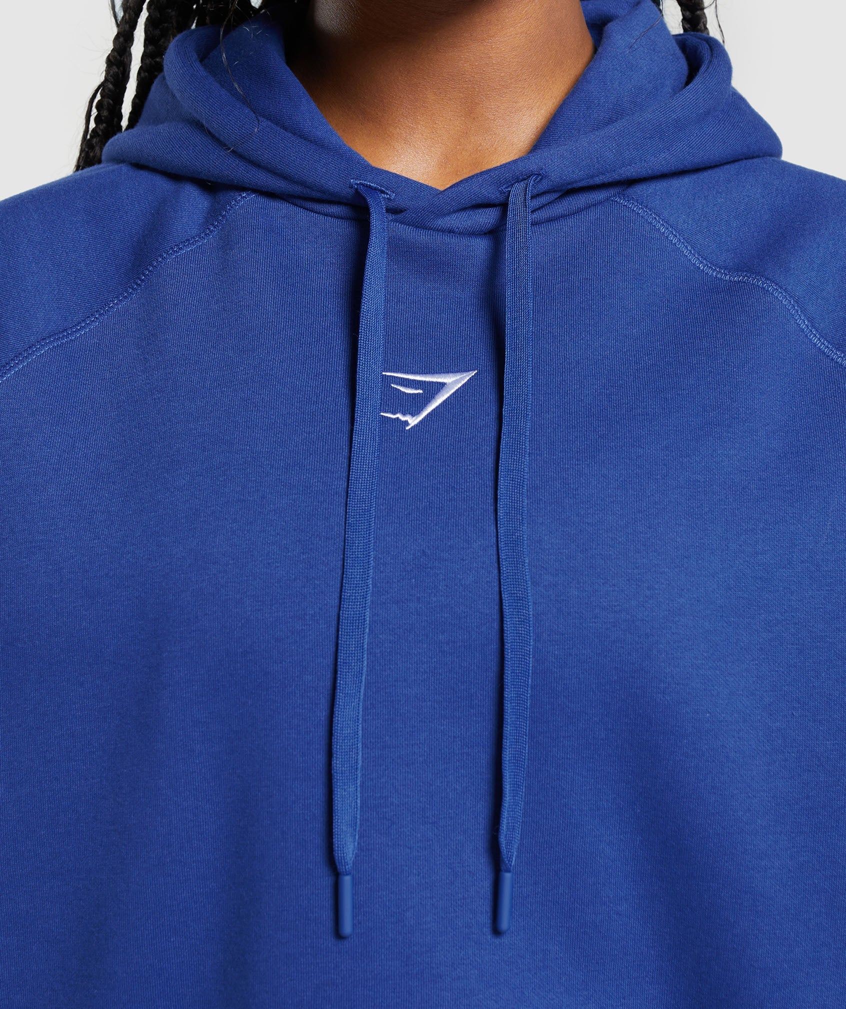 Training Oversized Fleece Hoodie in Wave Blue - view 5