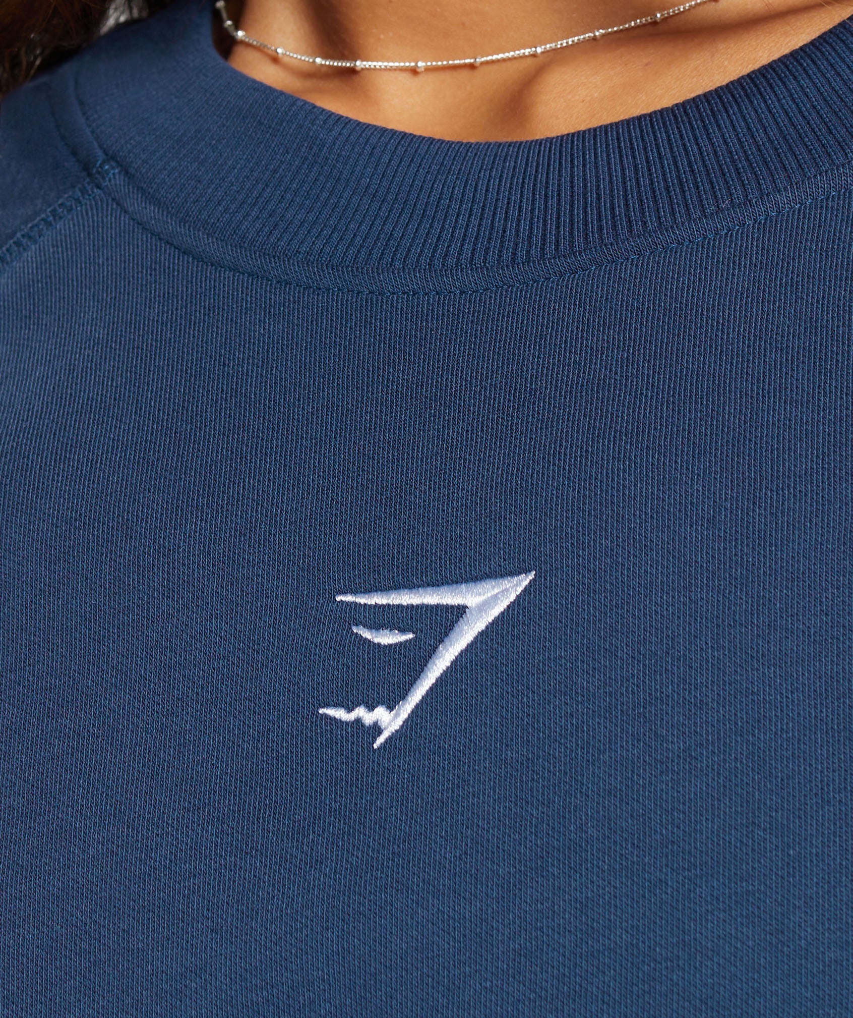 Training Oversized Fleece Sweatshirt in Ash Blue - view 3