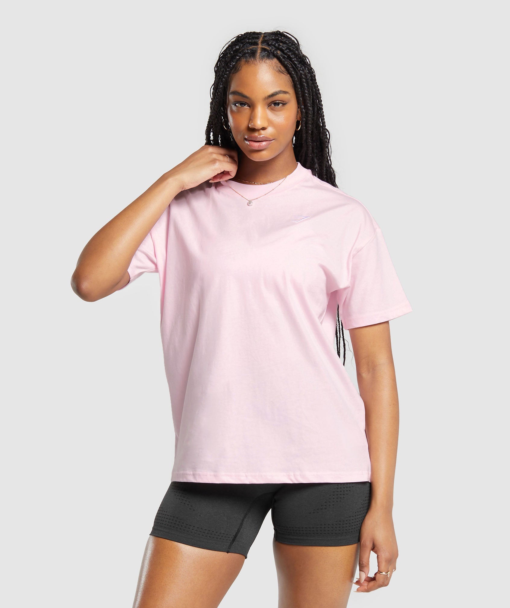 Training Oversized T-Shirt en Dolly Pink
