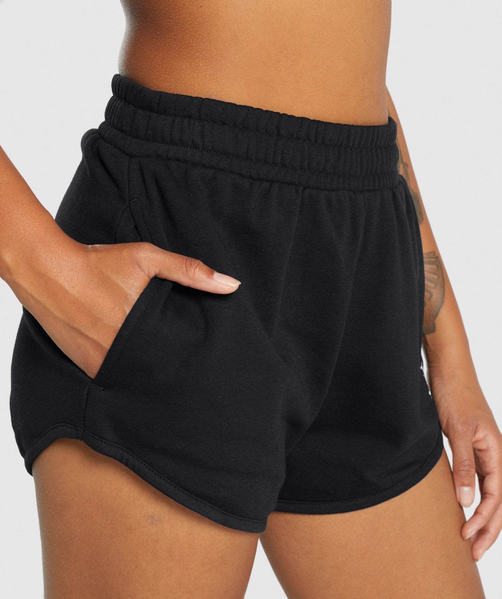 Training Sweat Shorts in Black - view 6