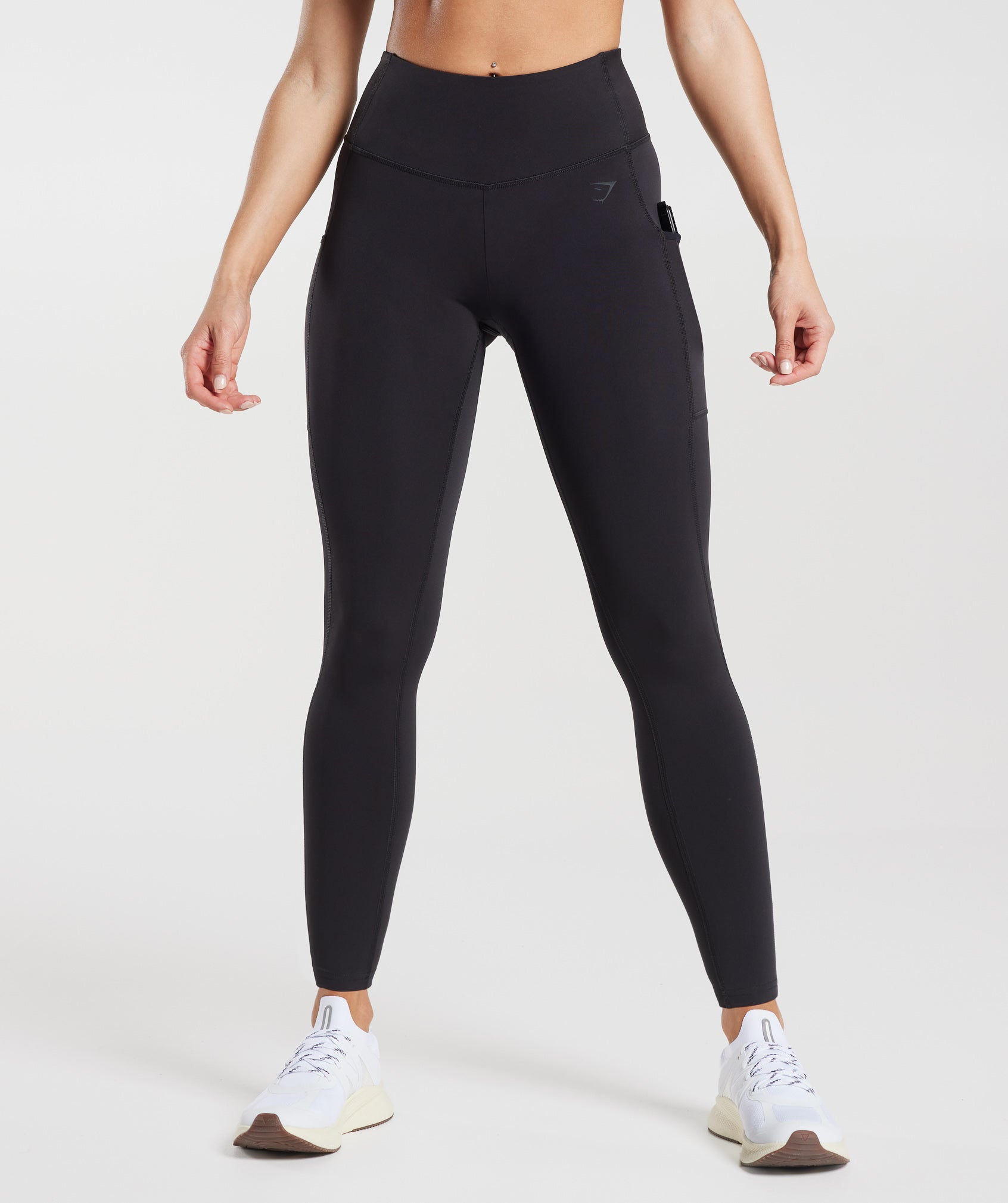 Gymshark High Rise Fit Moss Grey Womens Adapt Marl Seamless