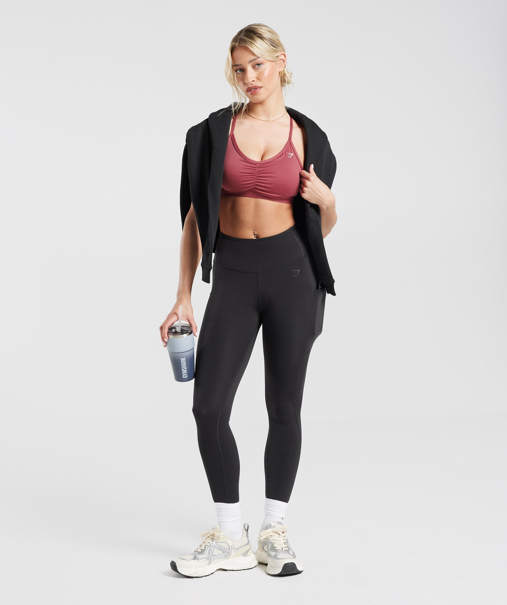 Black Tennis Leggings/Tights with Ball Pockets
