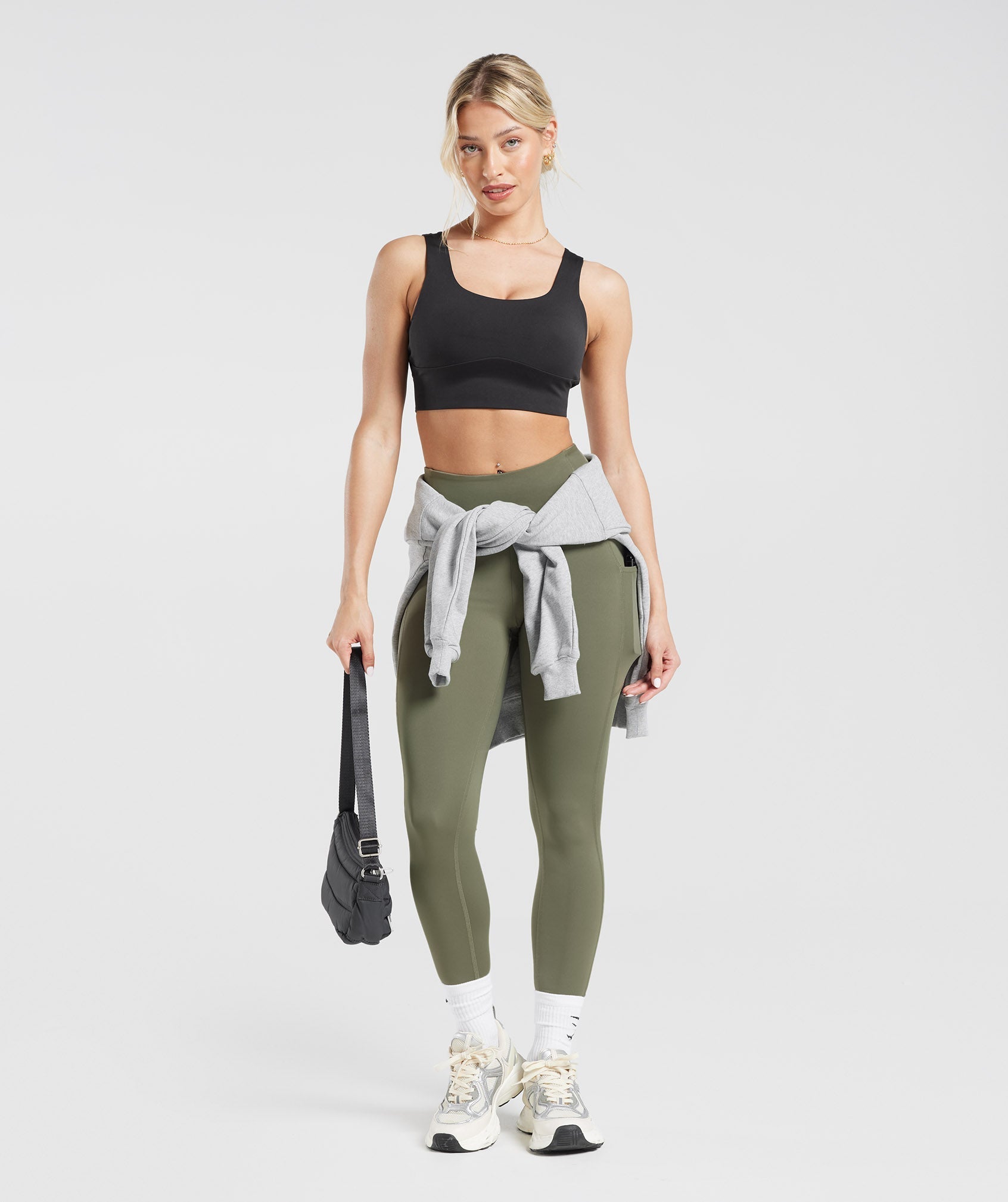 Gymshark Sweat Seamless Leggings - Dusty Olive