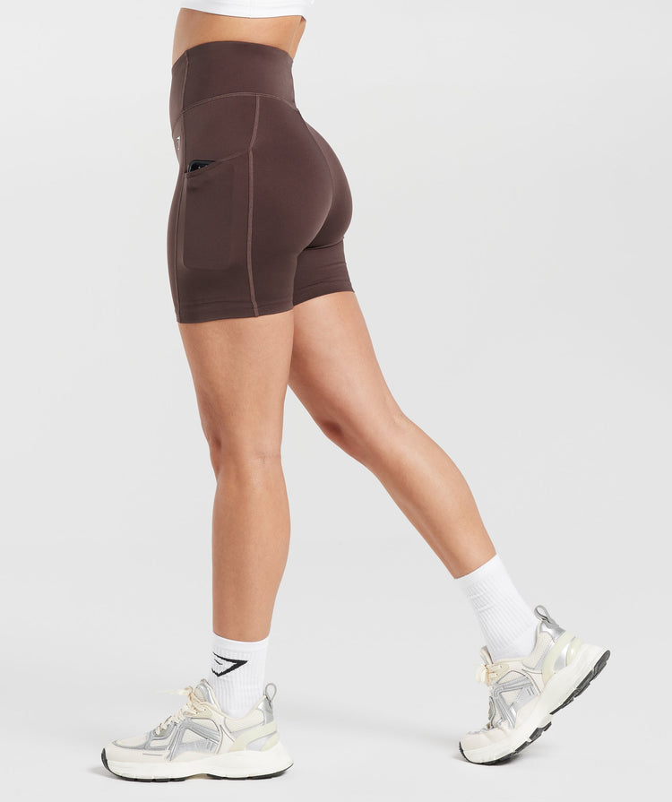 Gymshark Legacy Tight Shorts - Walnut Mauve