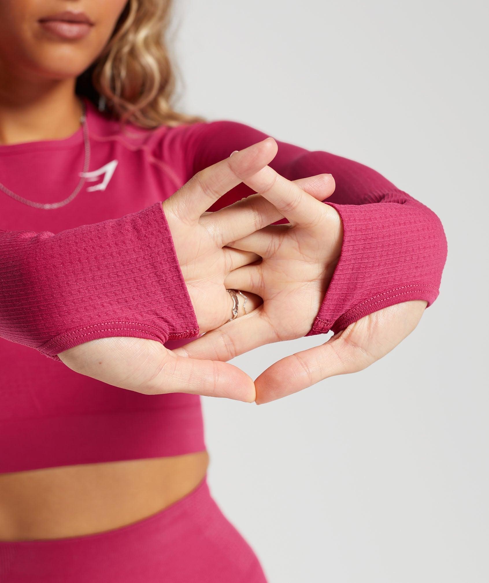 Vital Seamless 2.0 Crop Top in Vintage Pink/Marl - view 6