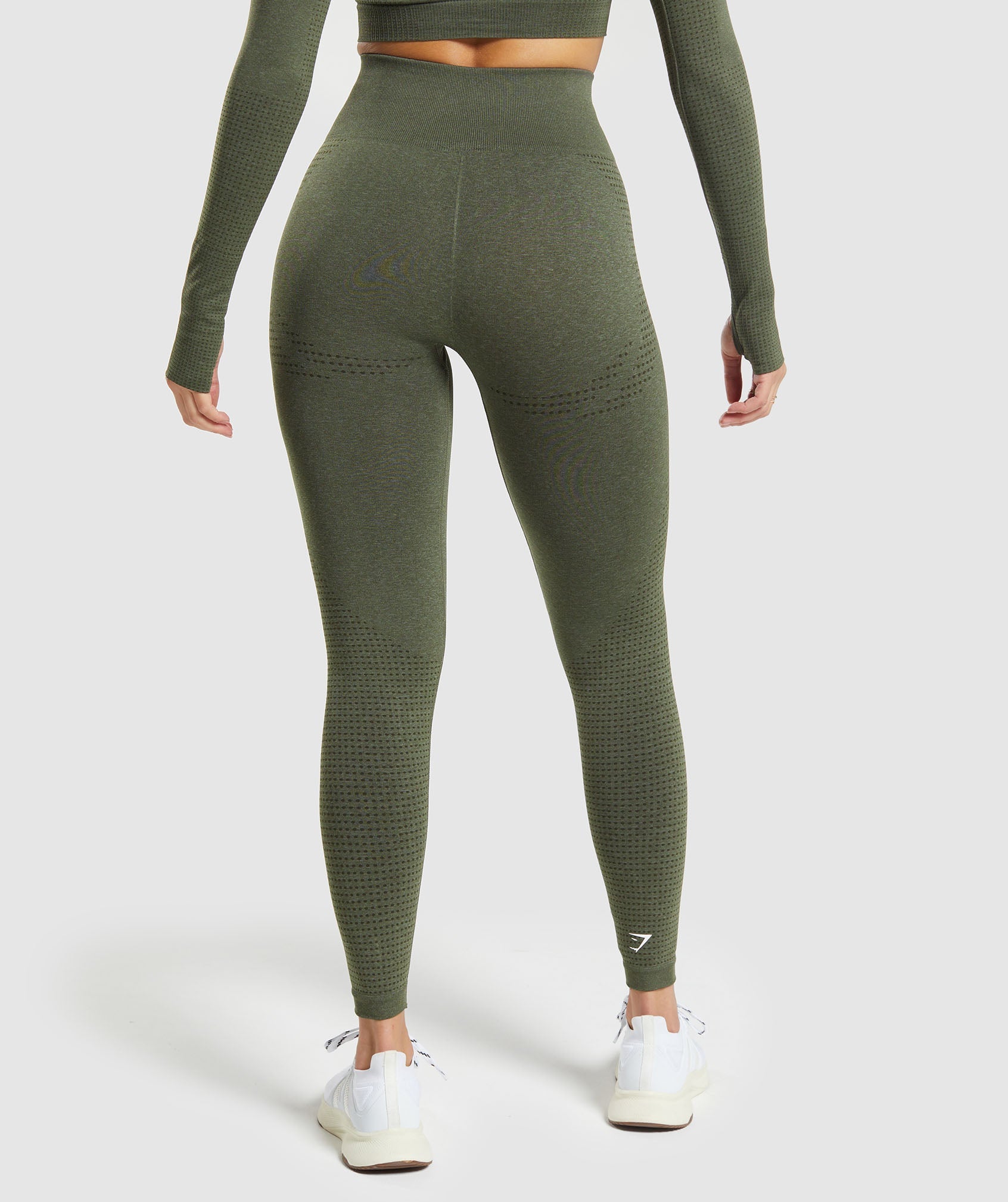 Gymshark Energy Seamless Leggings Green Women's Size Large - beyond exchange