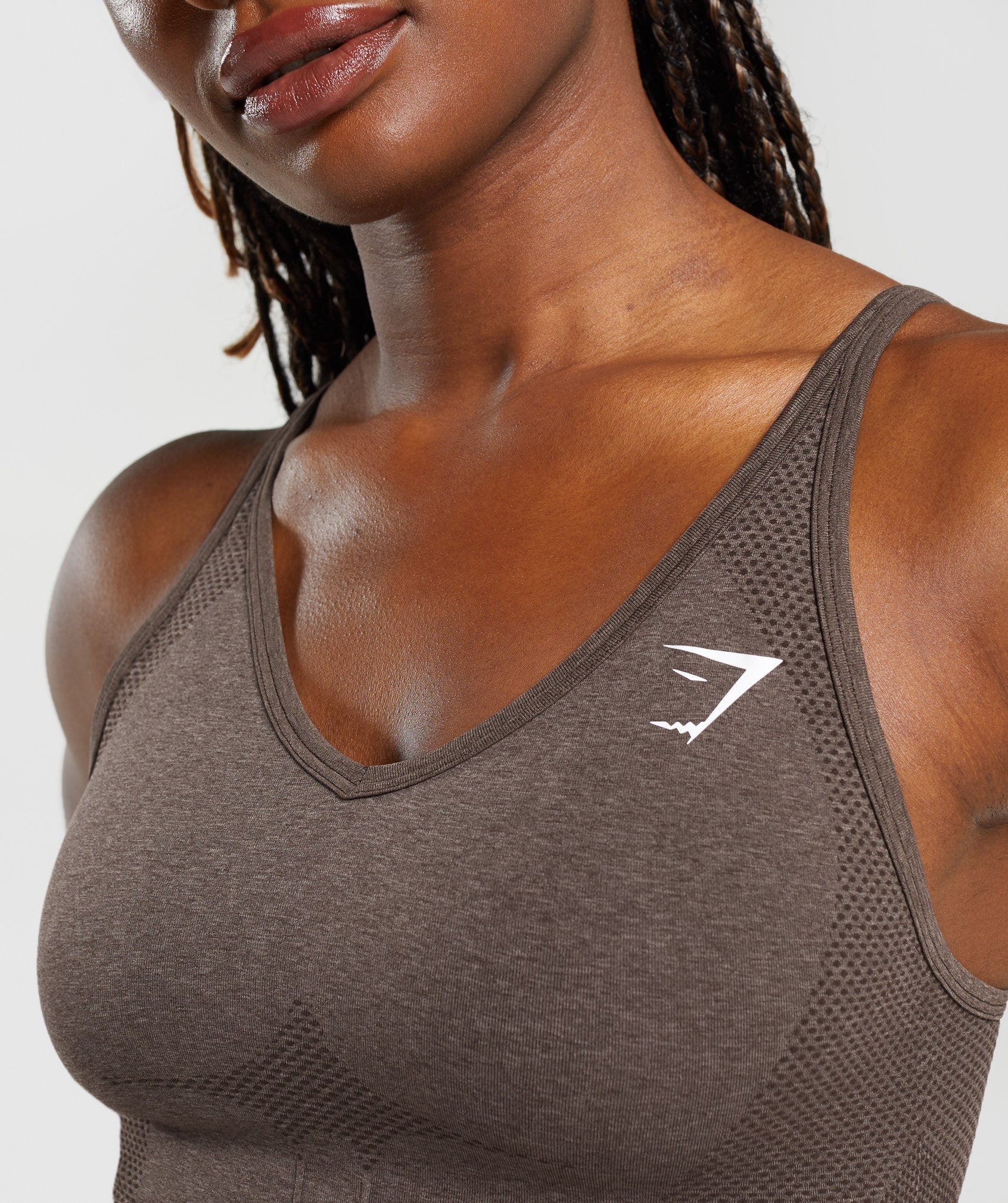 Vital Seamless 2.0 Midi Tank in Brown Marl - view 6