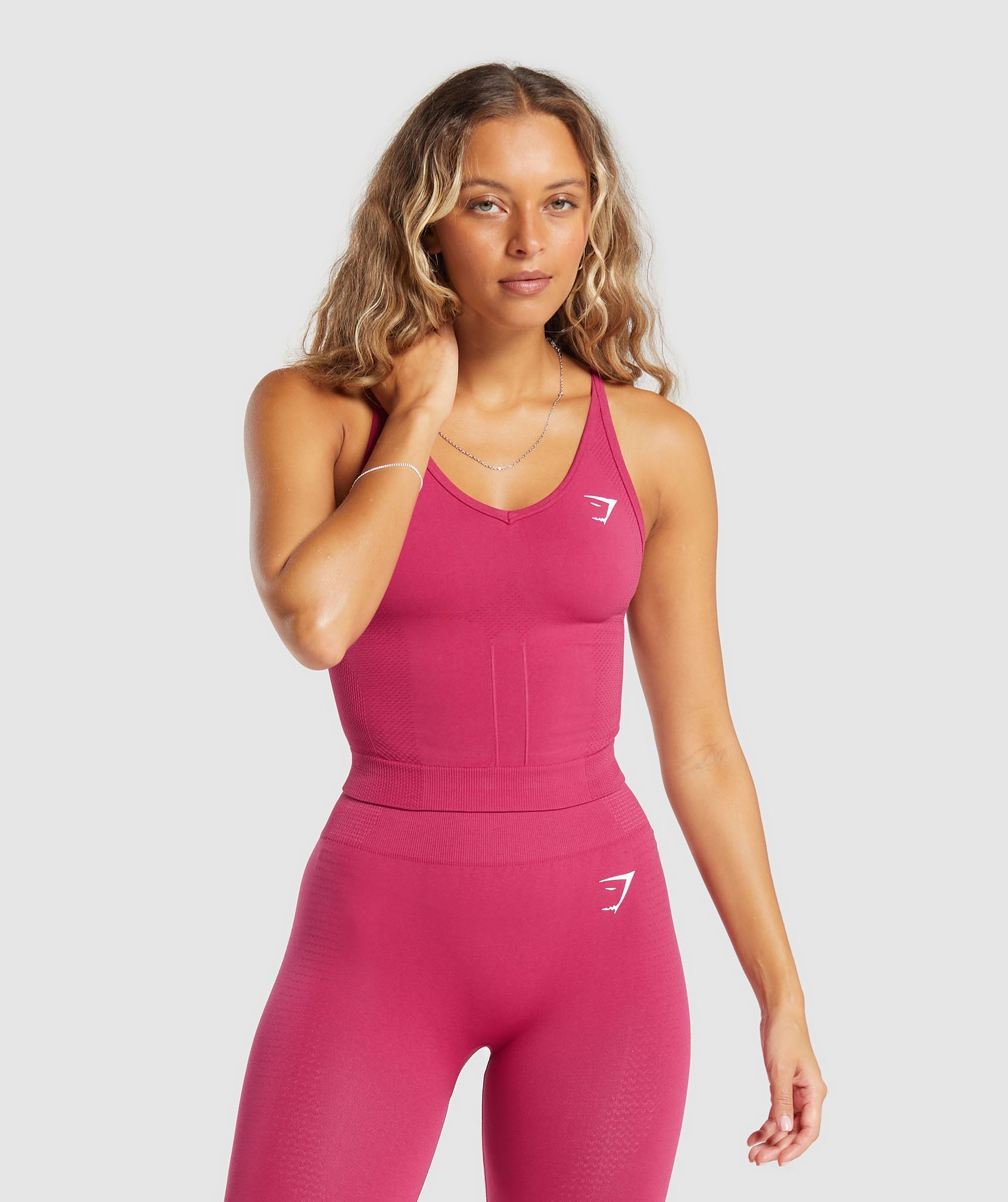 Vital Seamless 2.0 Midi Tank in Vintage Pink/Marl is out of stock