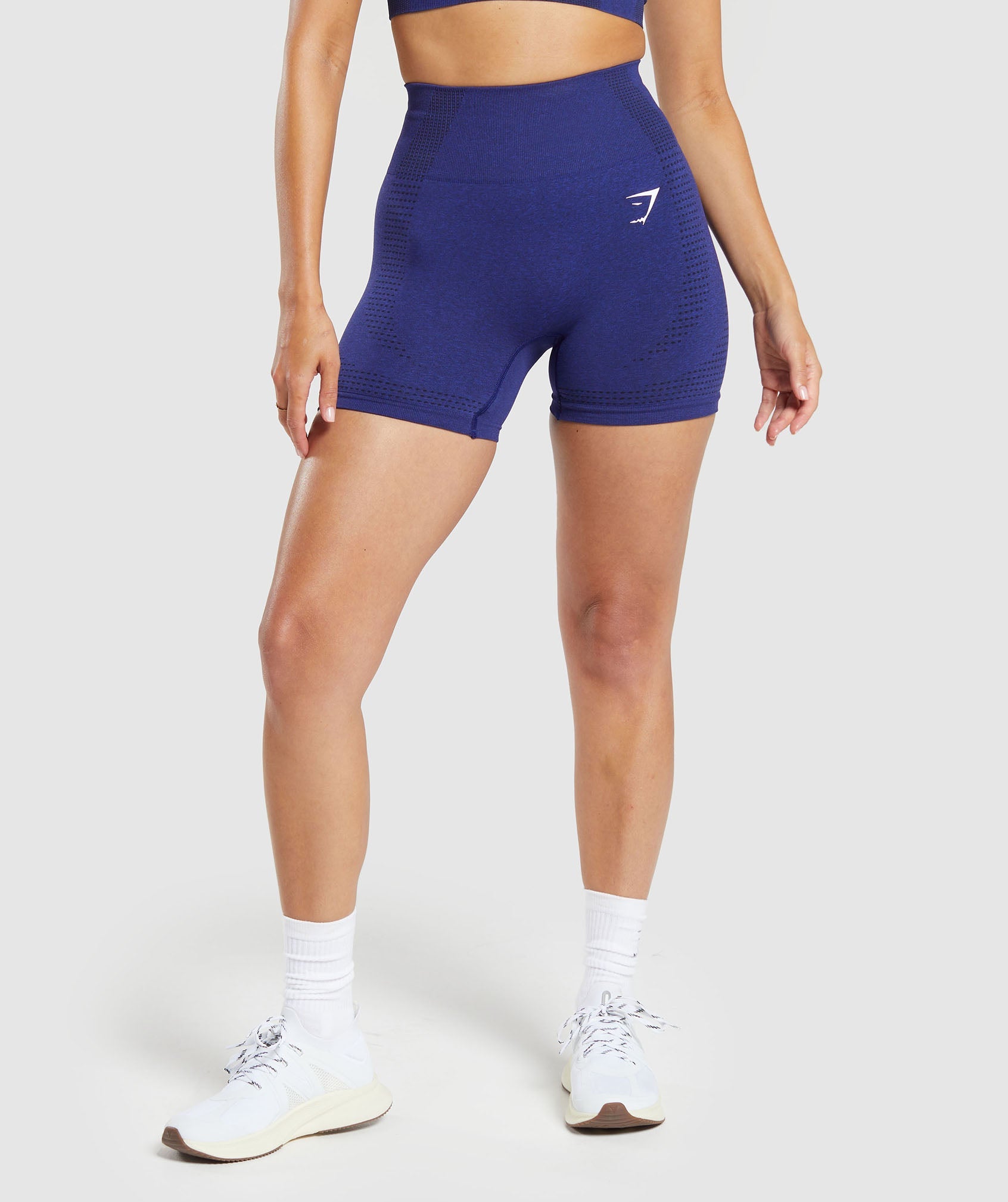 Vital Seamless 2.0 Shorts in Cobalt Purple Marl
