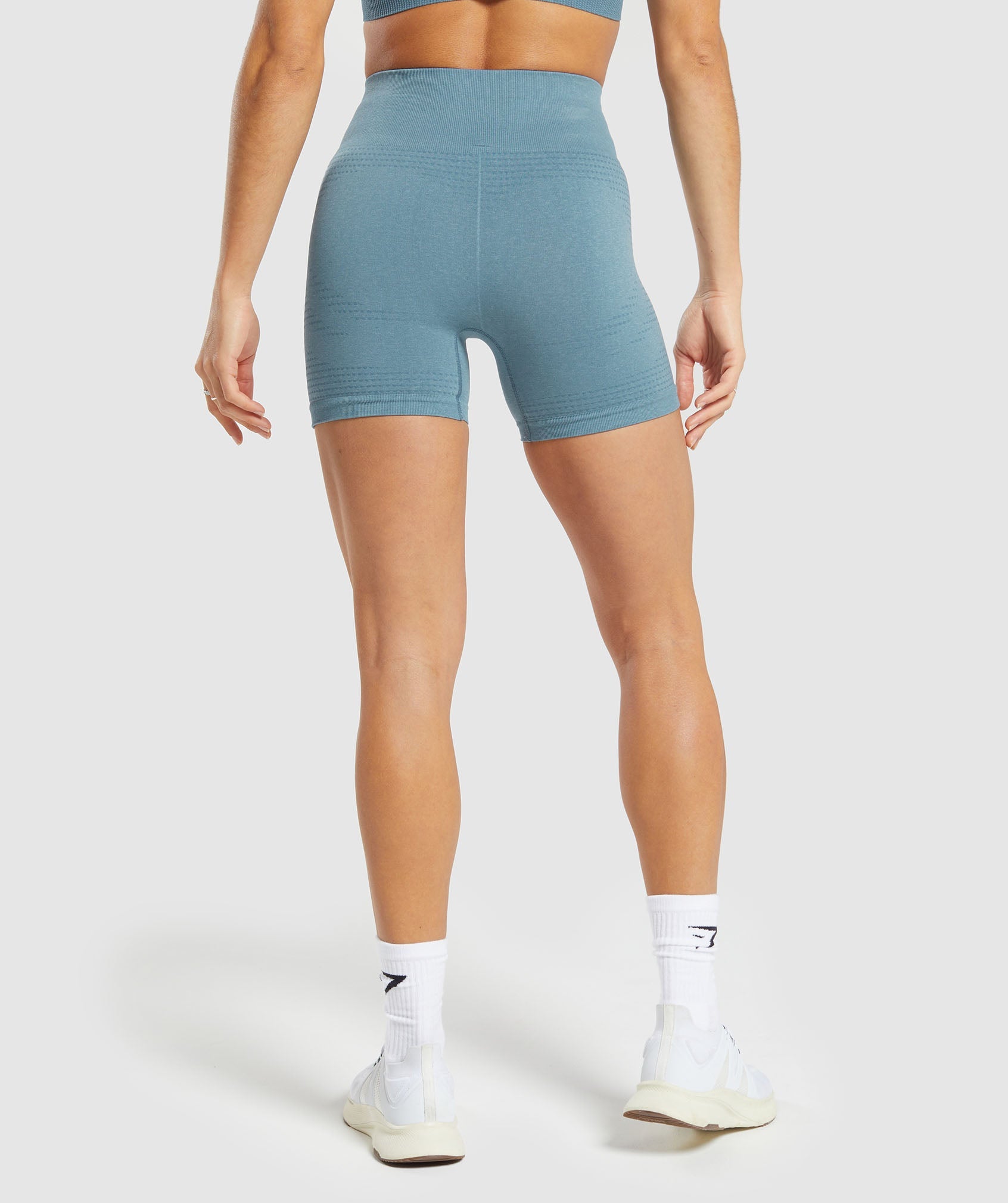 Victoria Sport light blue mesh criss cross athletic workout