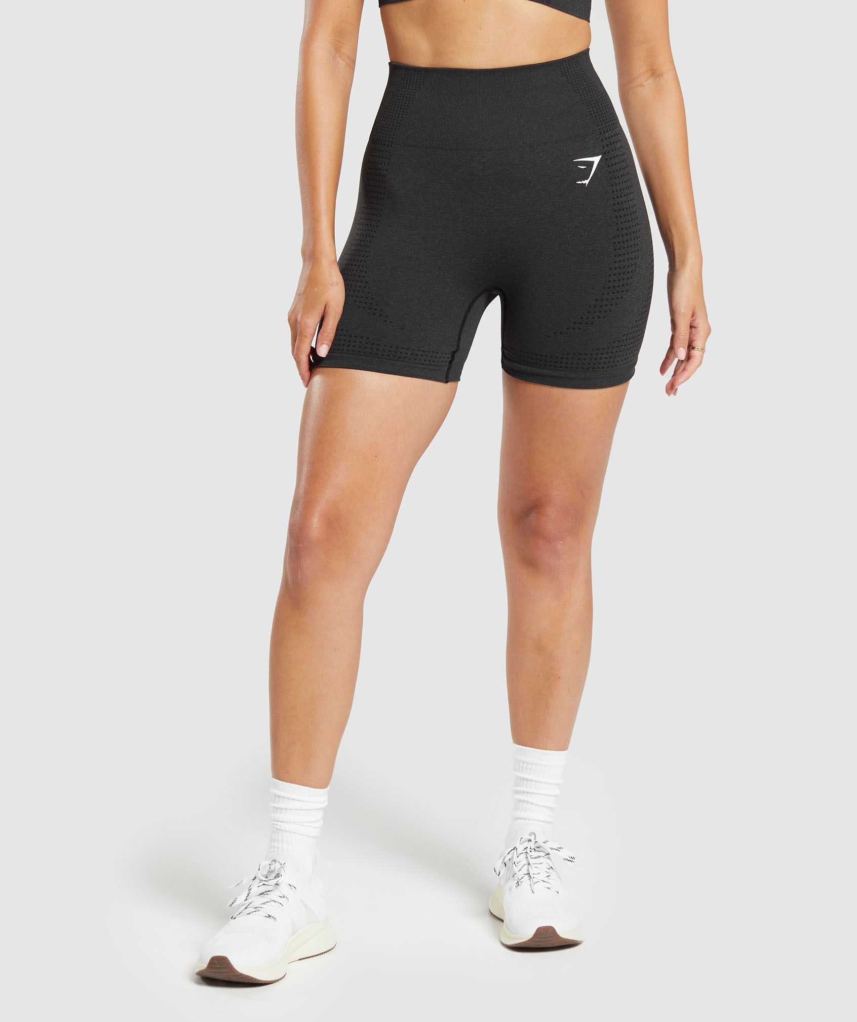 Women Gym Shorts 2-in-1 Anti-Chafing - Black