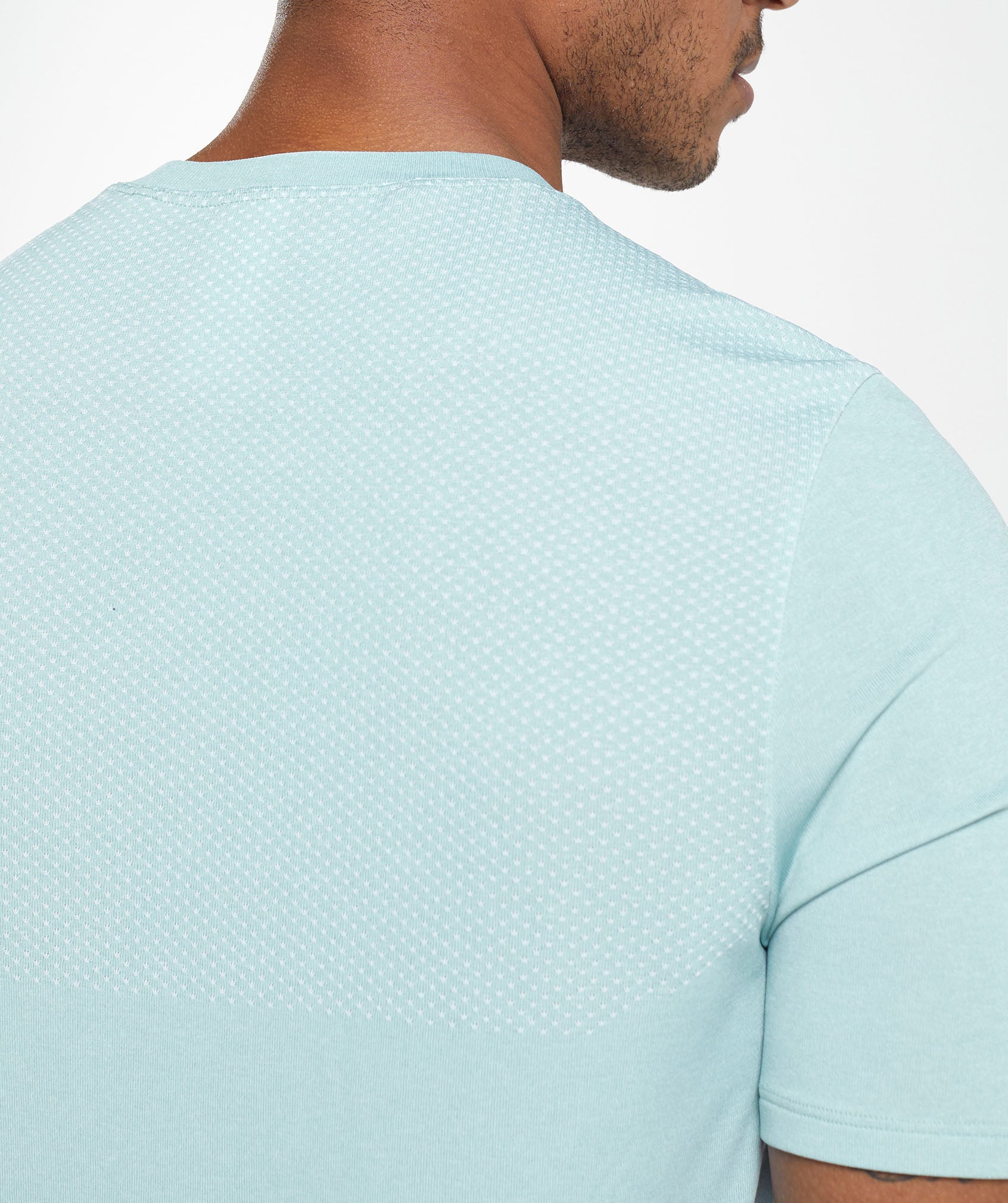 Vital Seamless T-Shirt in Lagoon Green/White Marl - view 6