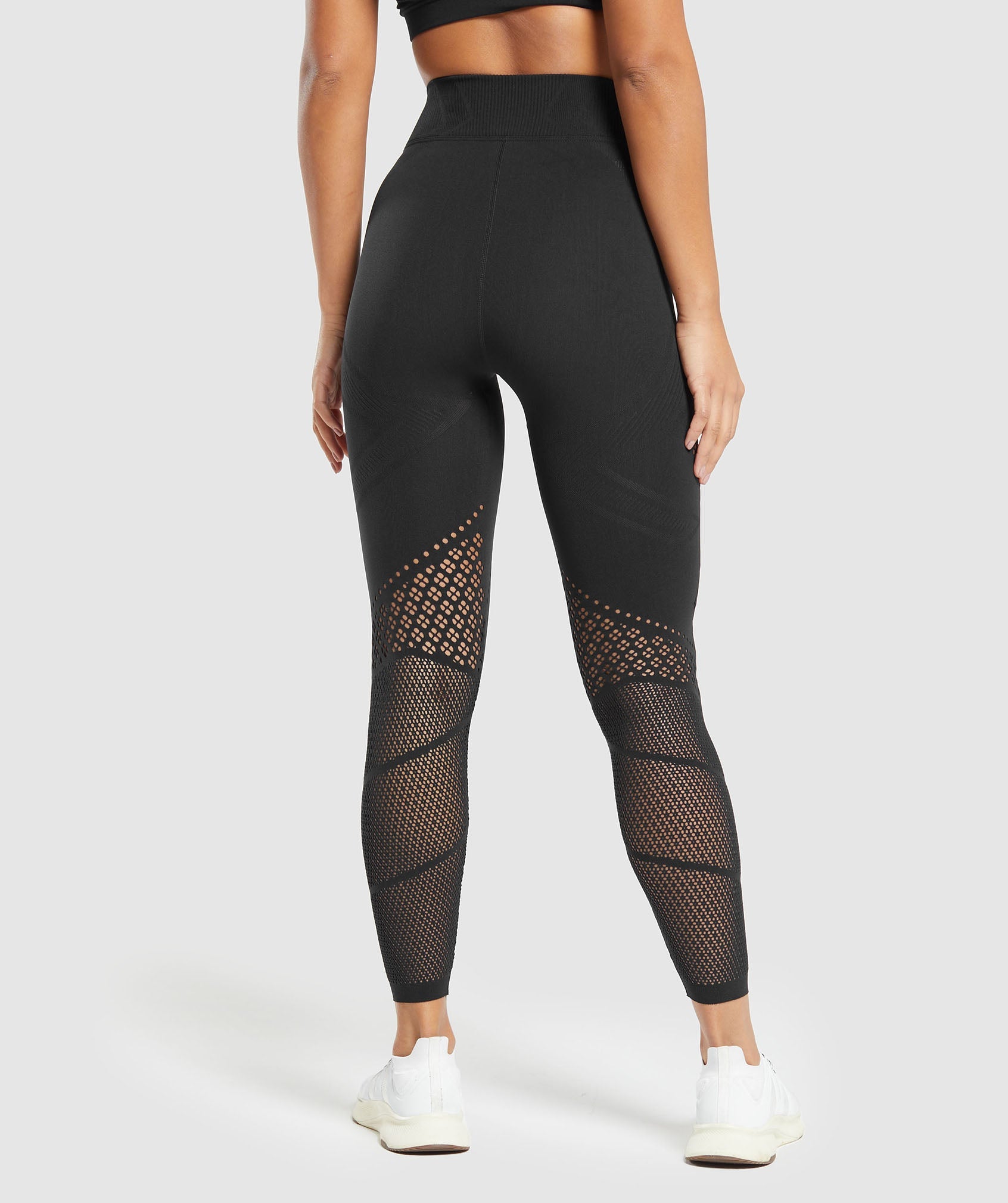 Gymshark Warp Knit Tights - Black