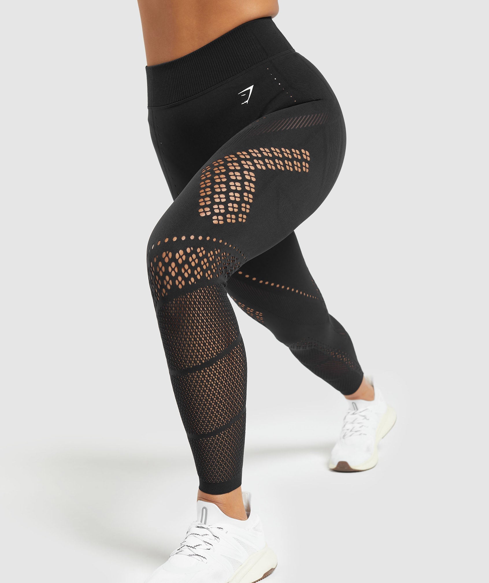 Gymshark Warp Knit Tights - Black