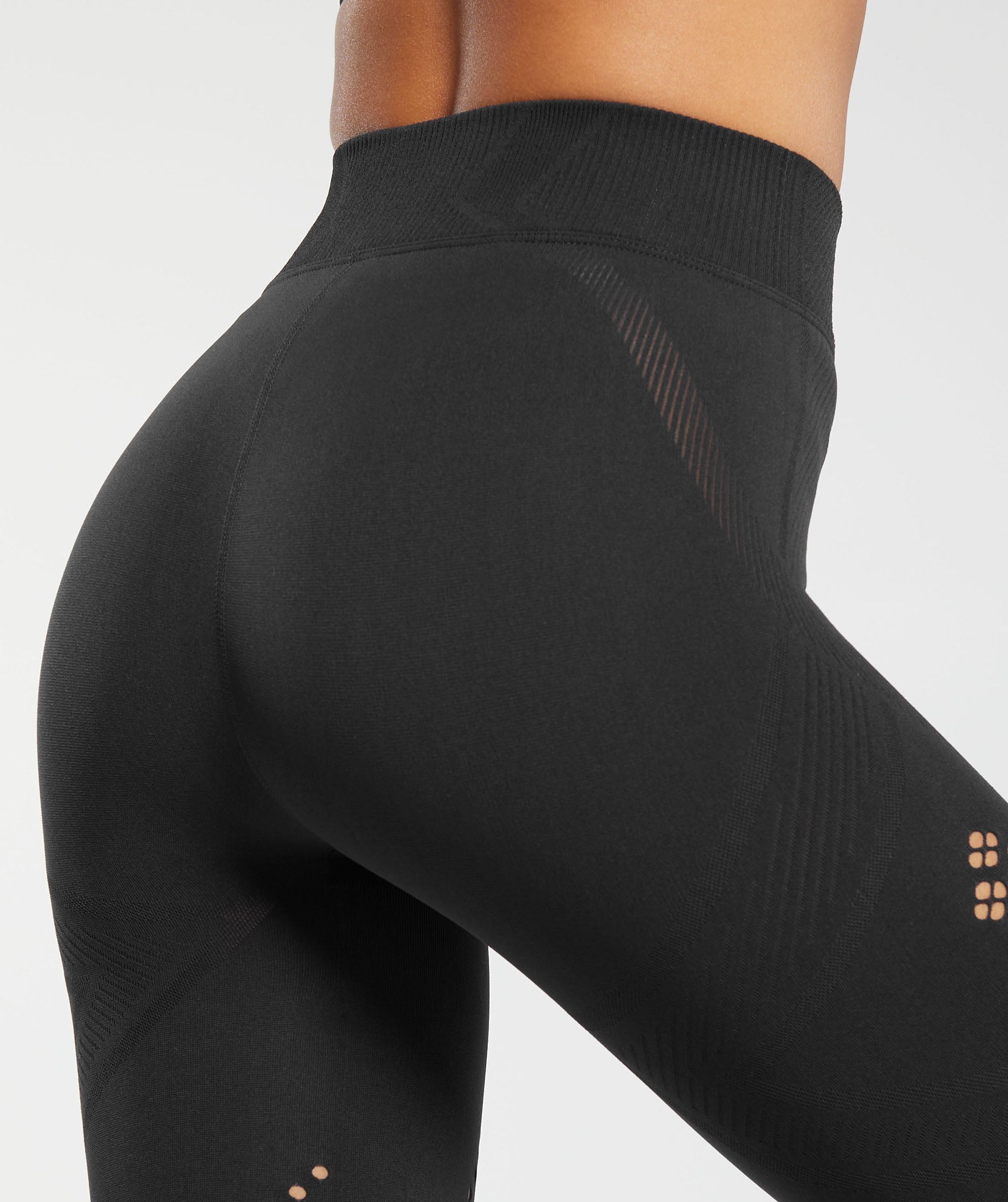 gymshark black gradient seamless leggings size XS, Women's Fashion