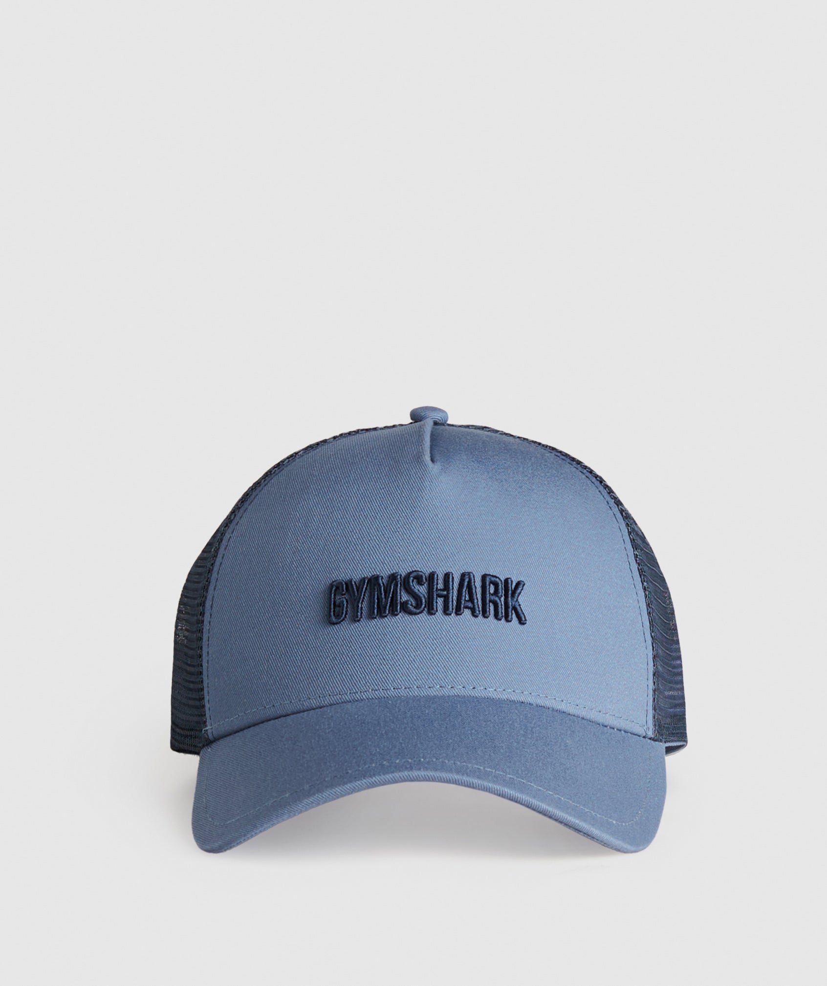 Wordmark Trucker Cap en Faded Blue