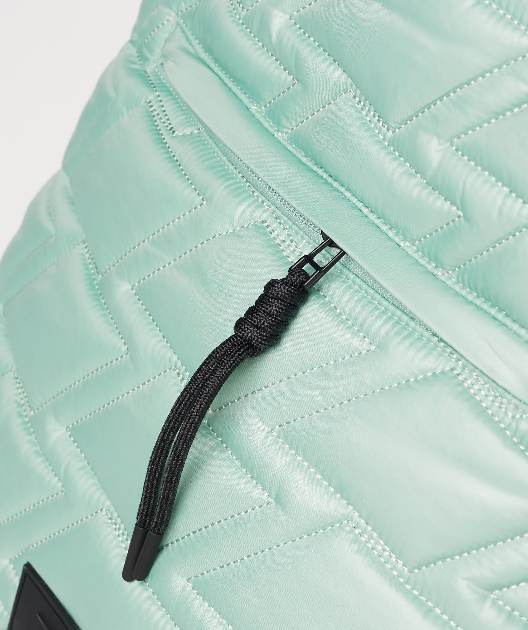 Quilted Yoga Tote in Frost Teal - view 6
