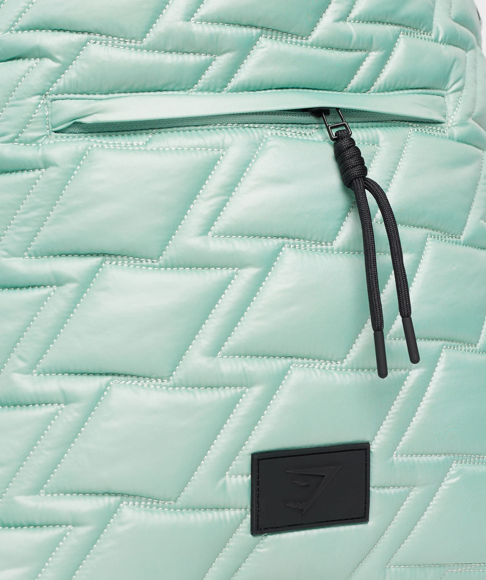 Quilted Yoga Tote in Frost Teal - view 8