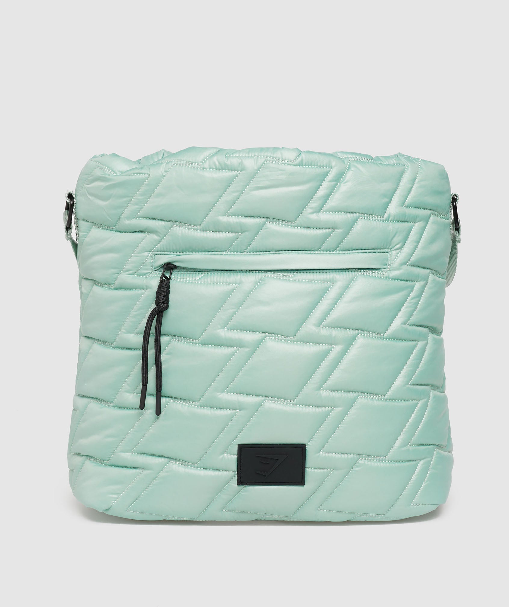 Quilted Yoga Tote in Frost Teal - view 2