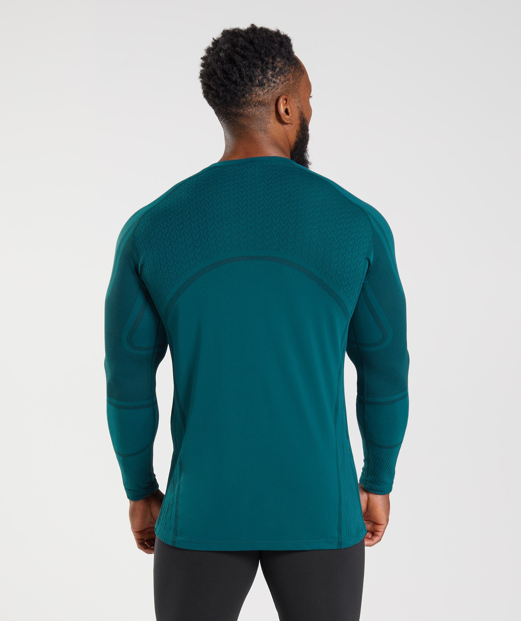 315 LS Seamless T-Shirt in Winter Teal/Black - view 2