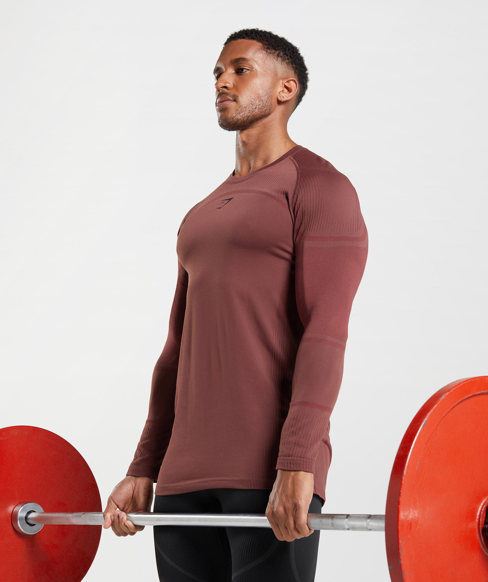 315 Long Sleeve T-Shirt in Cherry Brown - view 3