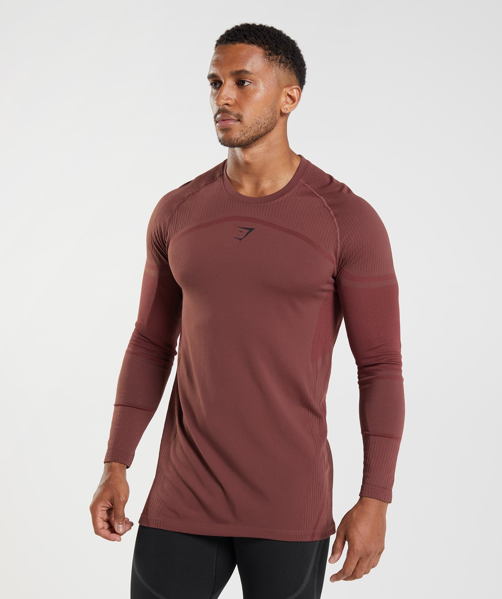315 Long Sleeve T-Shirt in Cherry Brown - view 1