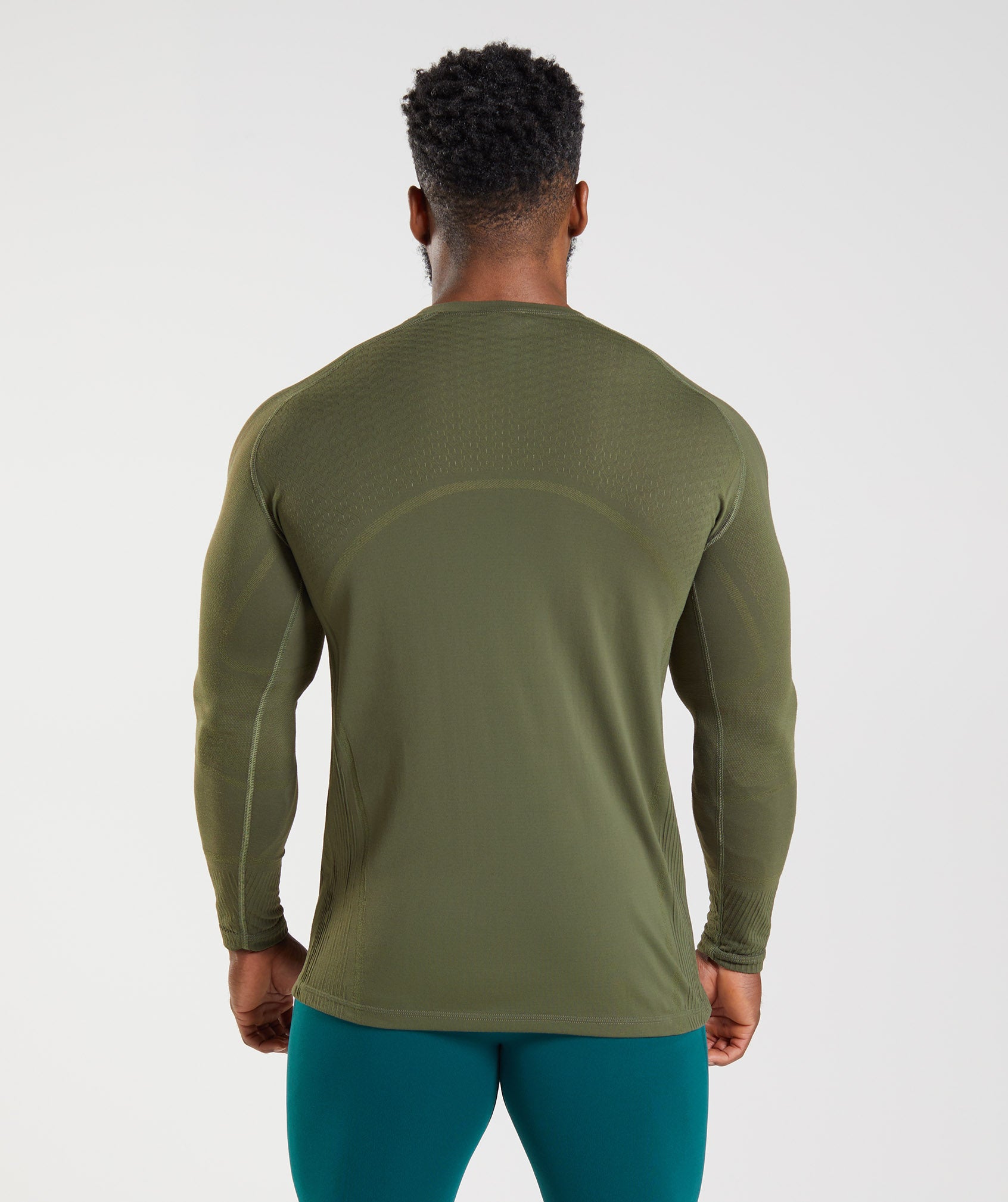 Gymshark 315 Seamless T-Shirt - Core Olive/Marsh Green