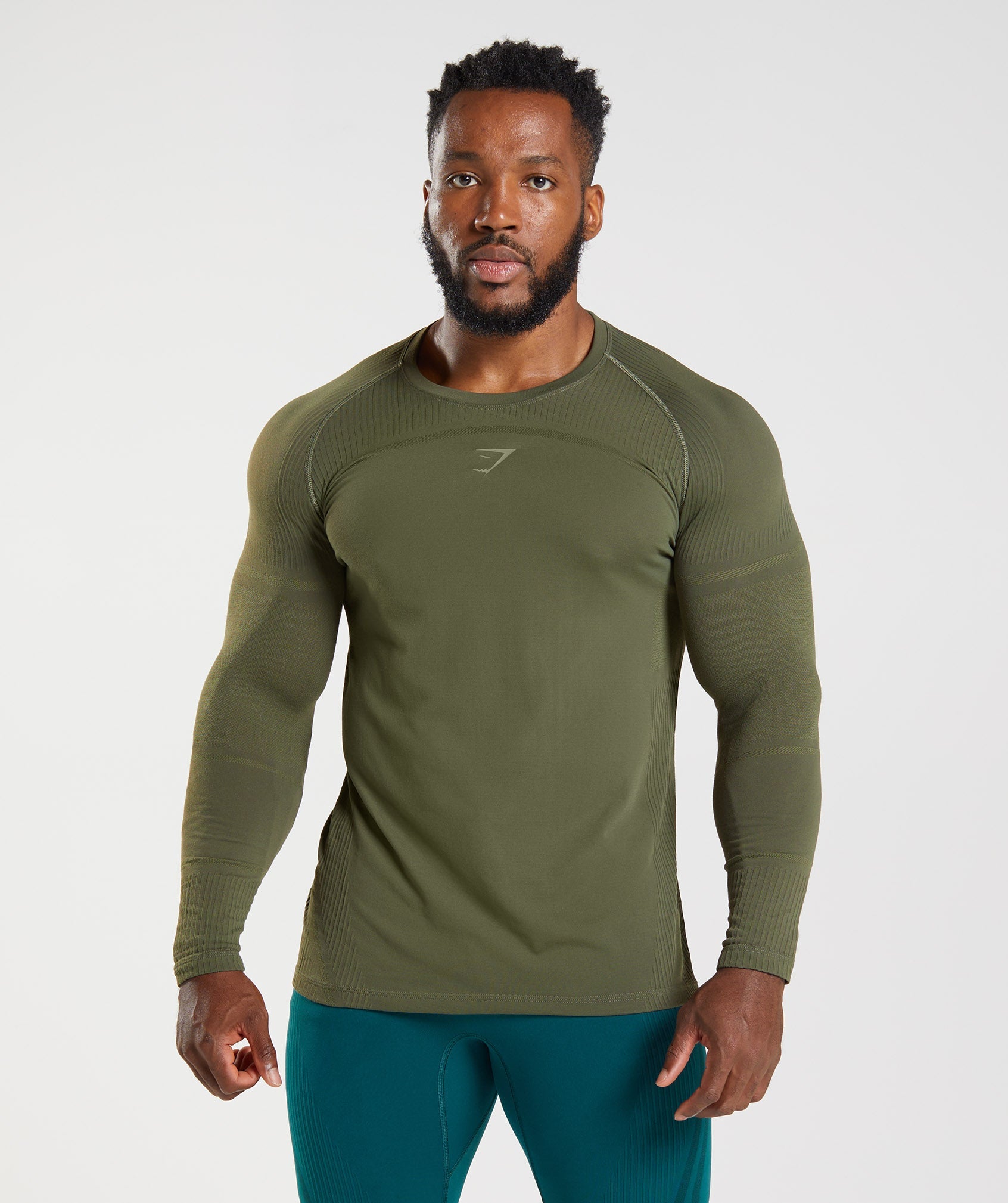 315 Long Sleeve T-Shirt in Core Olive/Marsh Green - view 1