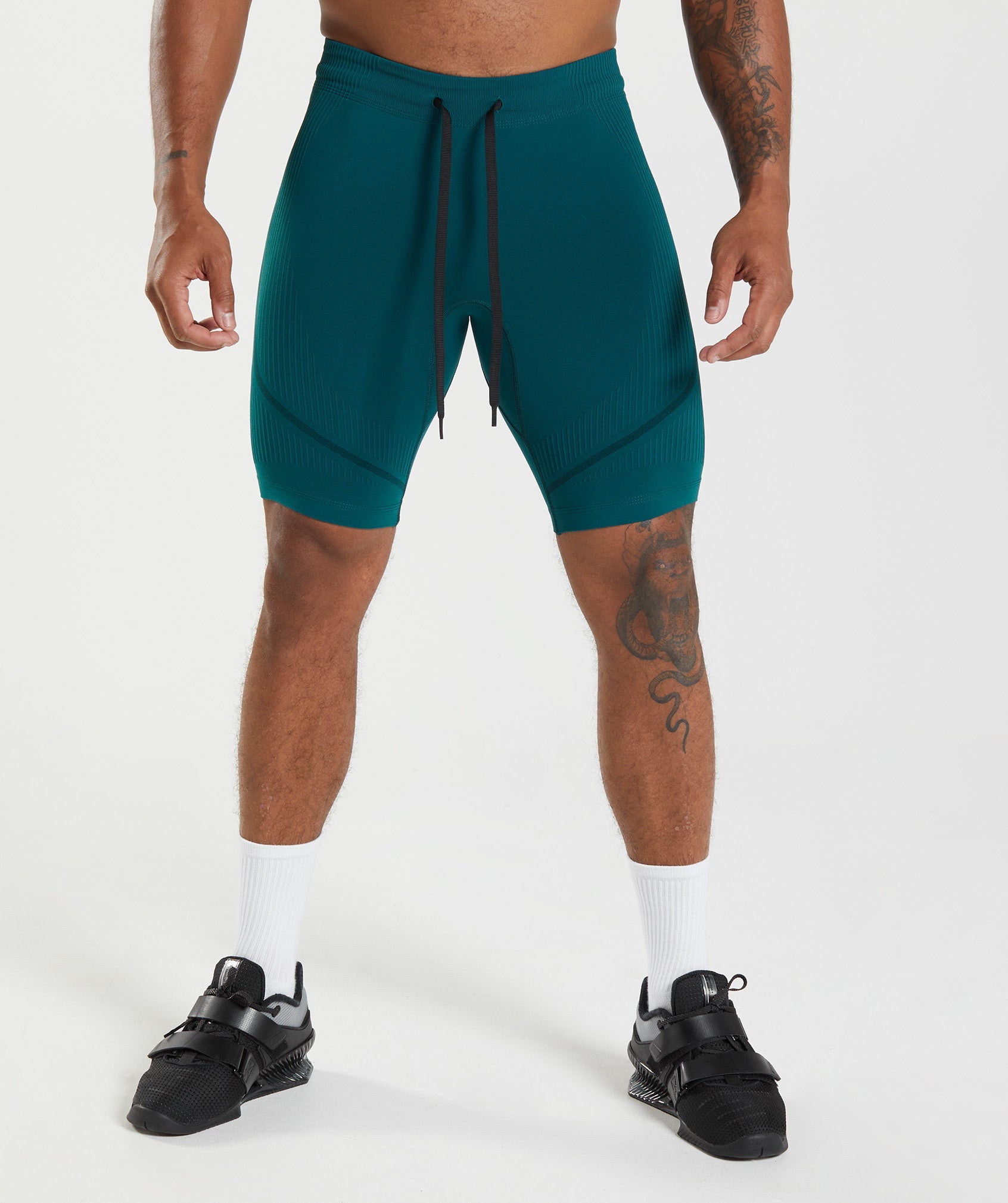 315 Seamless 1/2 Shorts in Winter Teal/Black - view 1