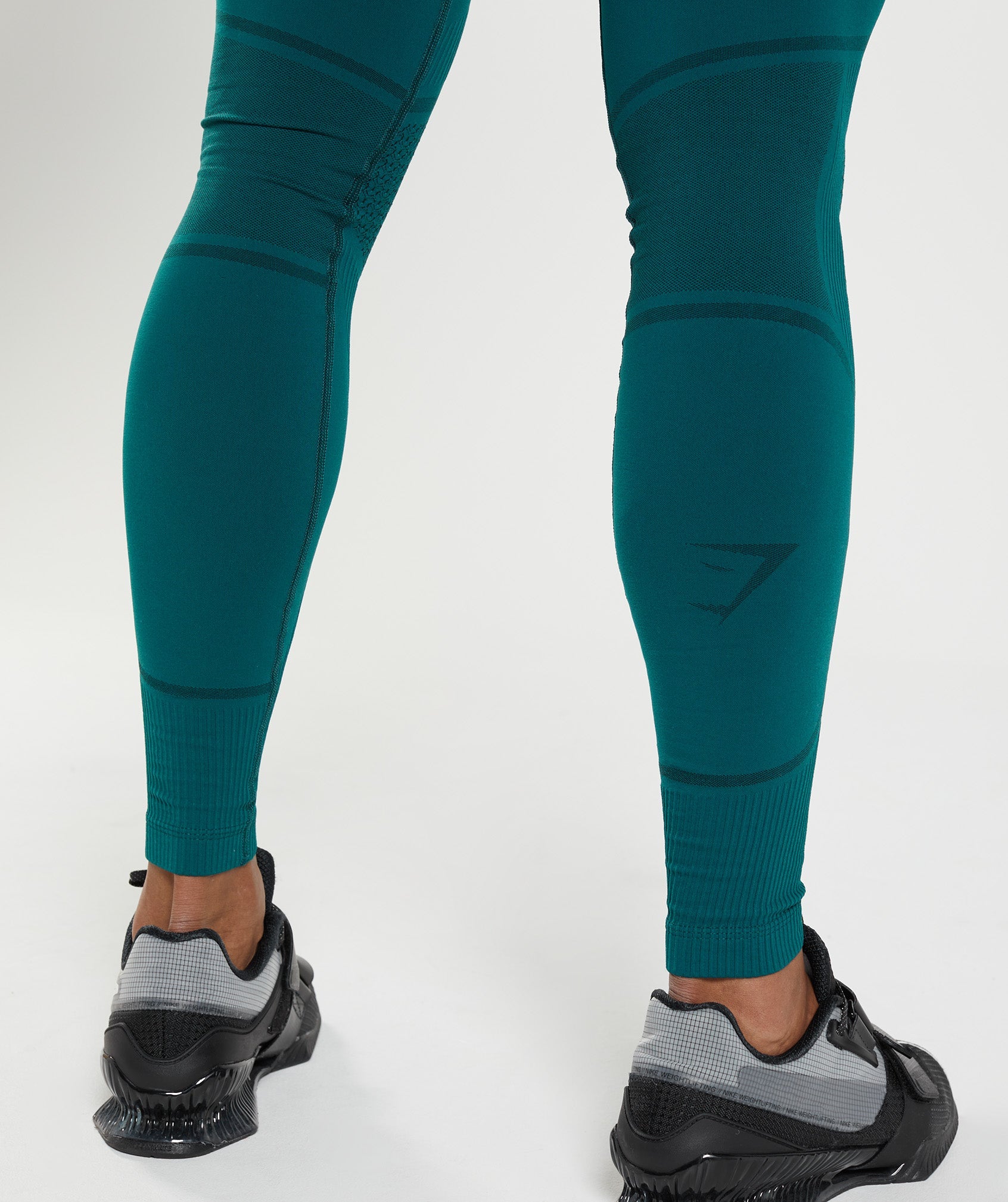 315 Seamless Tights in Winter Teal/Black - view 6