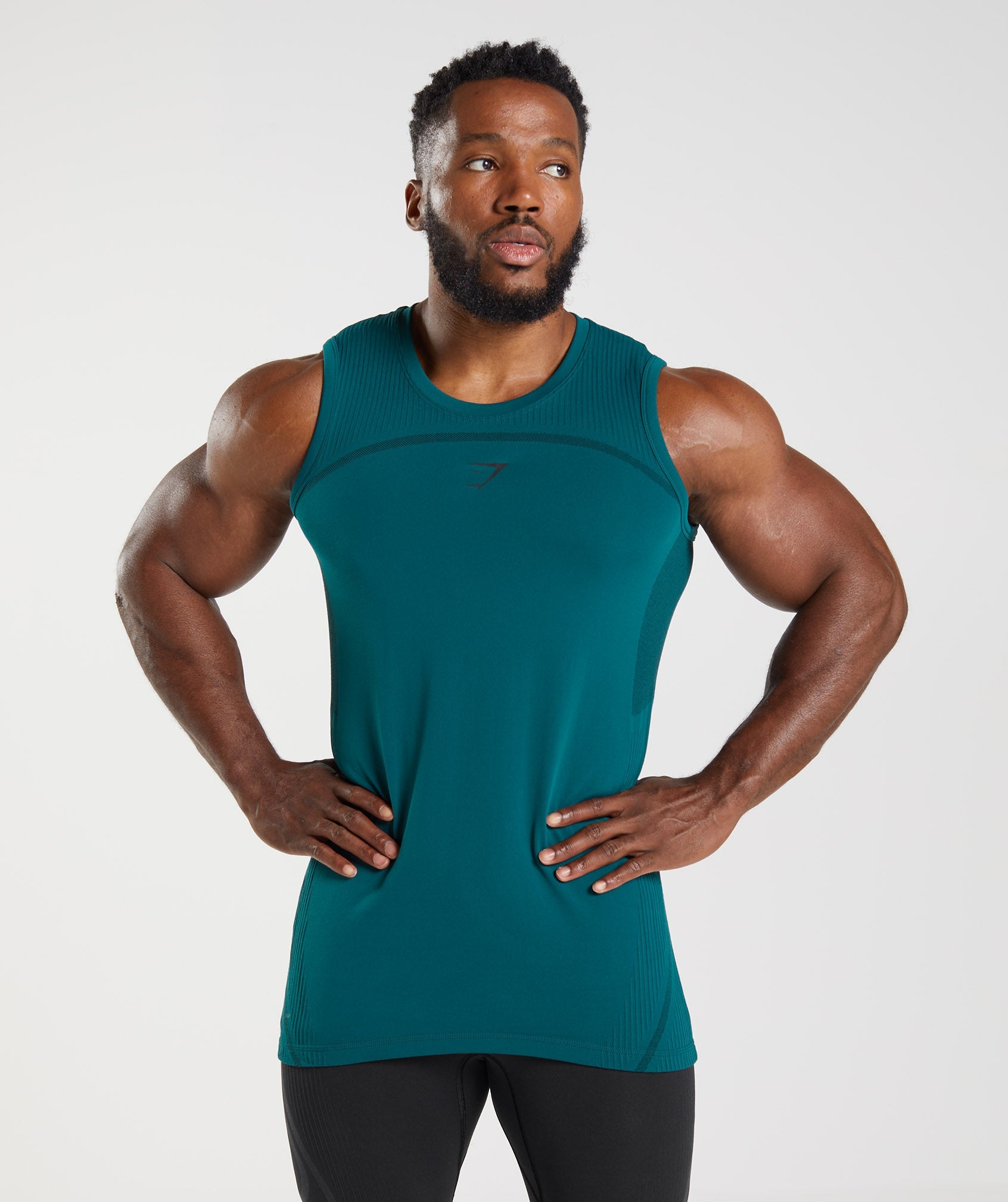 315 Seamless Tank in Winter Teal/Black - view 1