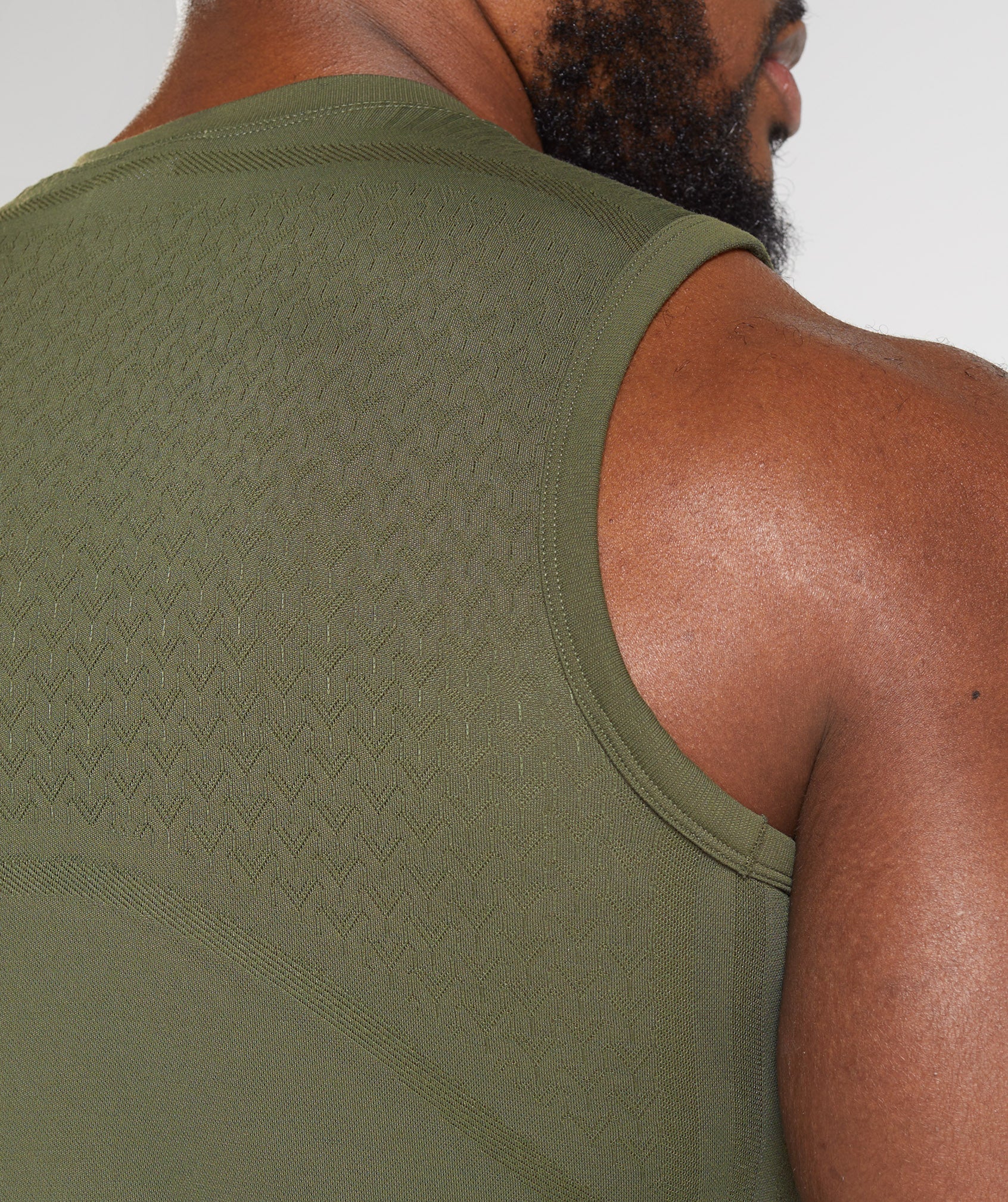 315 Seamless Tank in Core Olive/Marsh Green - view 5