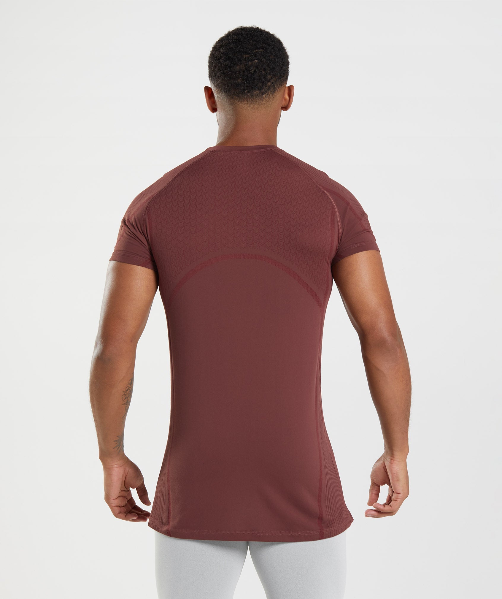 315 Seamless T-Shirt in Cherry Brown - view 2